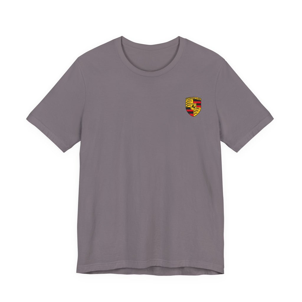 Porsche Crest Tee — Classic Logo Short Sleeve Shirt