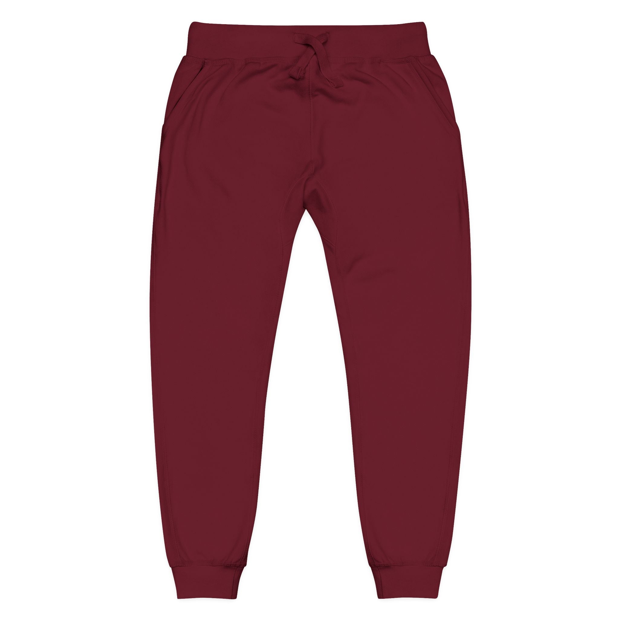 Embroidered Fleece Sweatpants Cozy Joggers with Subtle Stitching