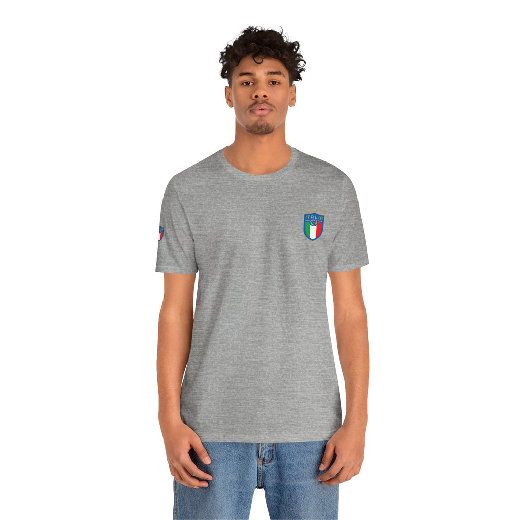 Italy Crest Tee  Italian Flag Shield T-Shirt