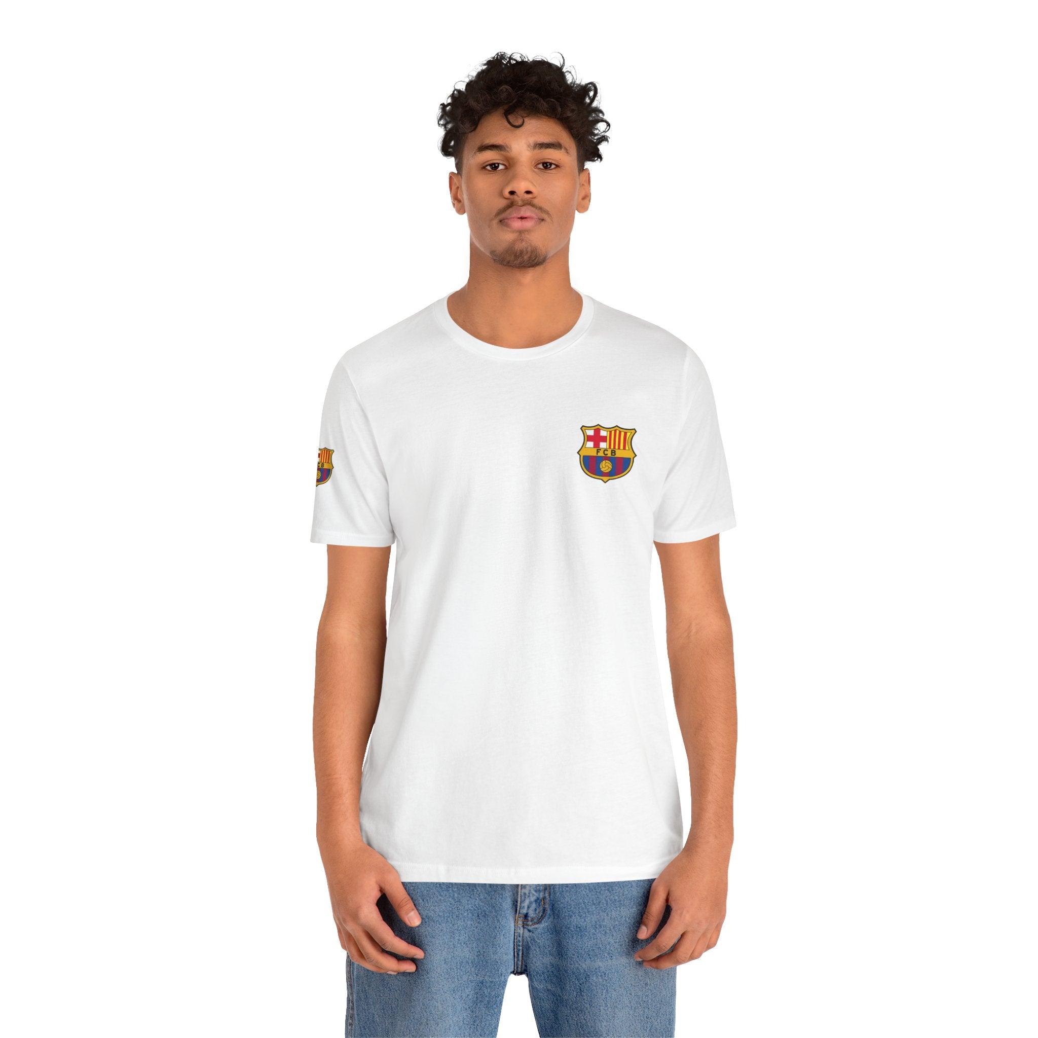 Barcelona Crest T‑Shirt  Minimal Football Fan Tee