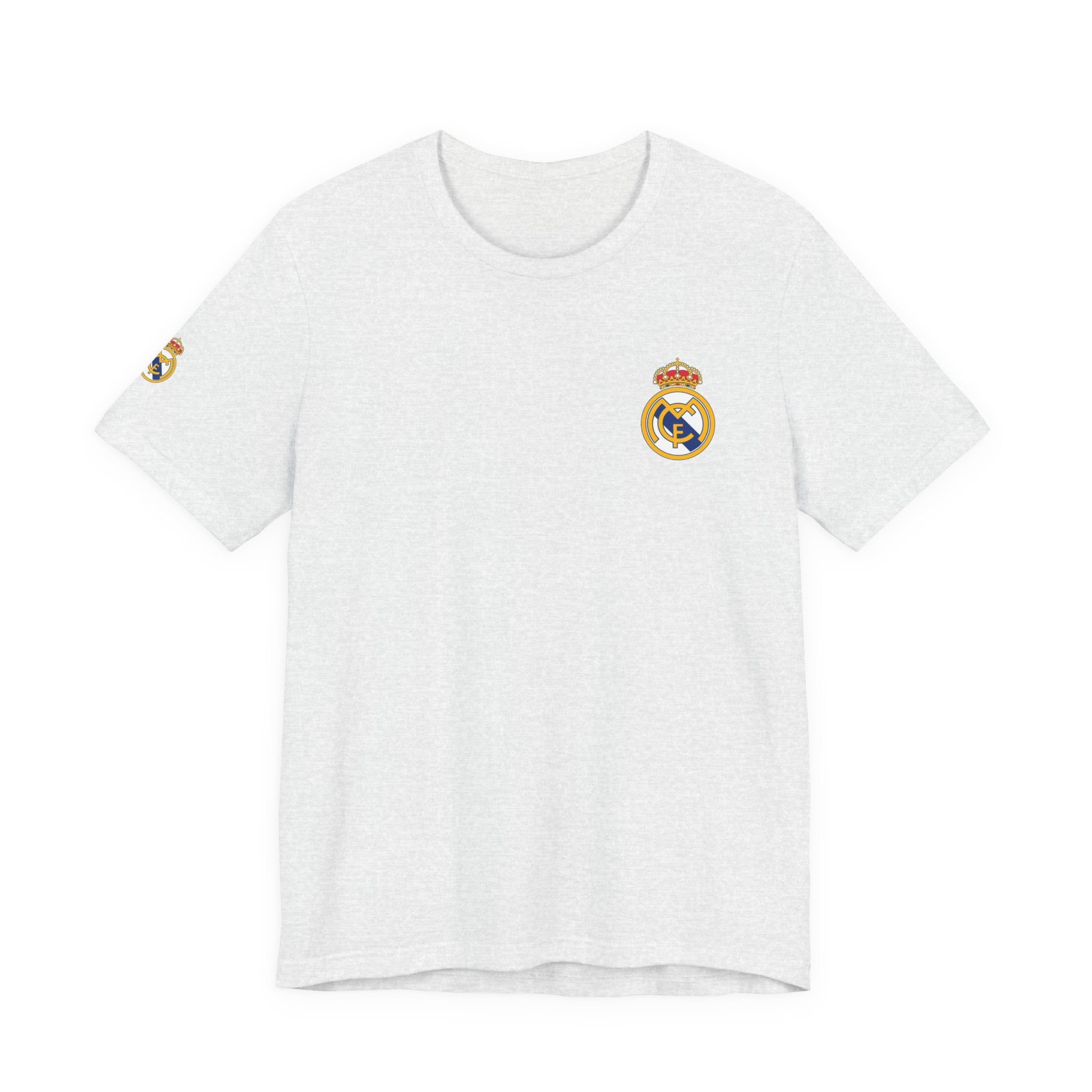 Real Madrid Crest Tee  White Short Sleeve Soccer Shirt