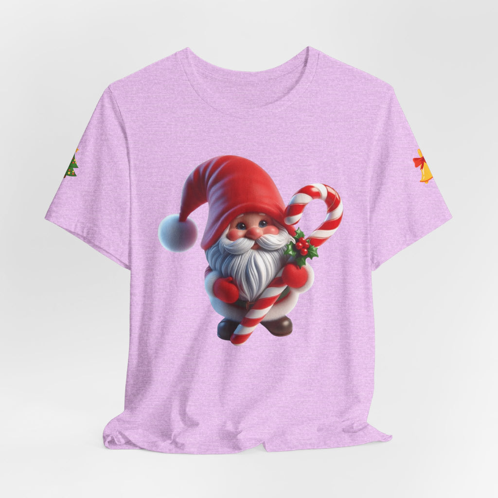 Candy Cane Gnome T-Shirt Christmas Santa Elf Tee