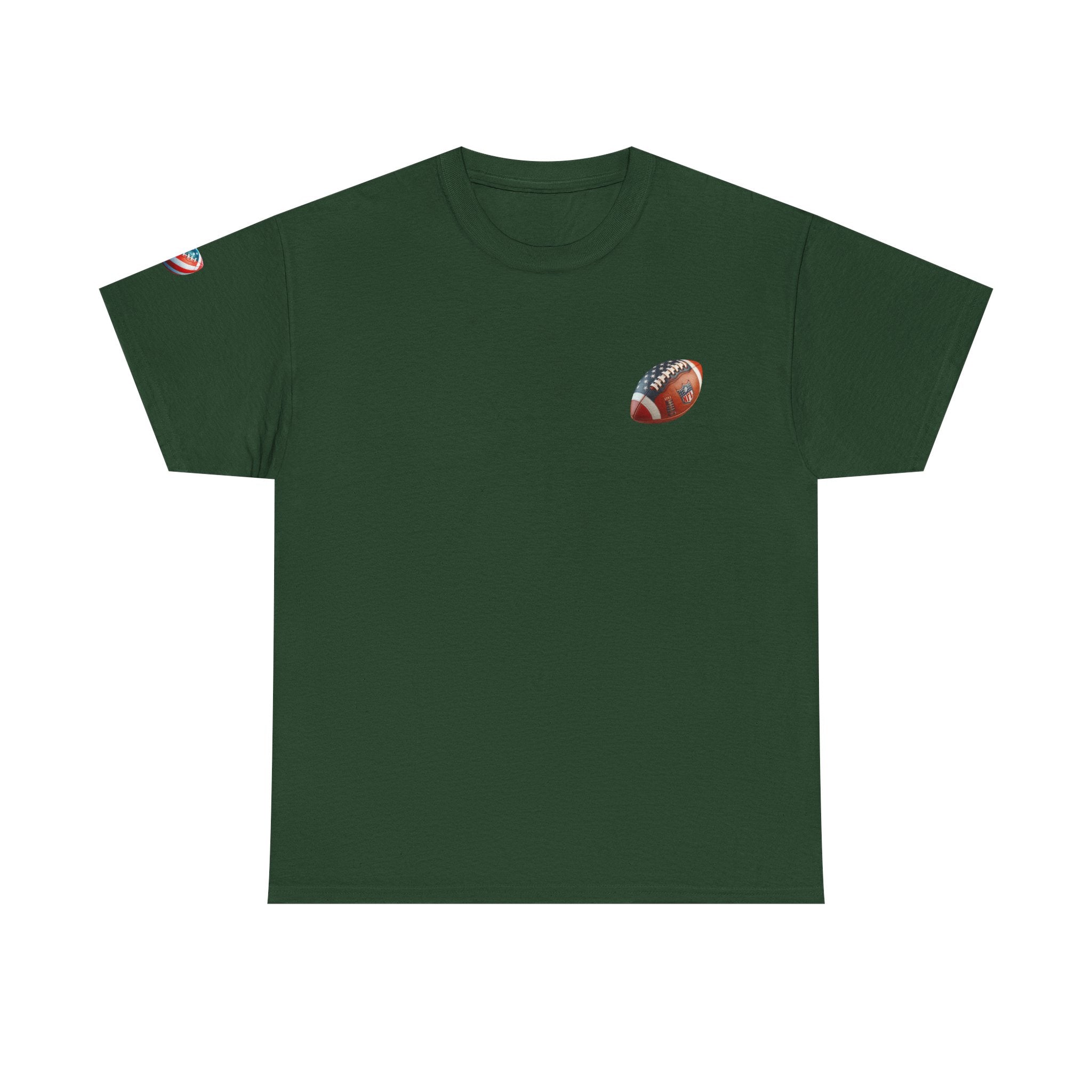 Skull Helmet Football Tee — Grunge Athletic Graphic T‑Shirt