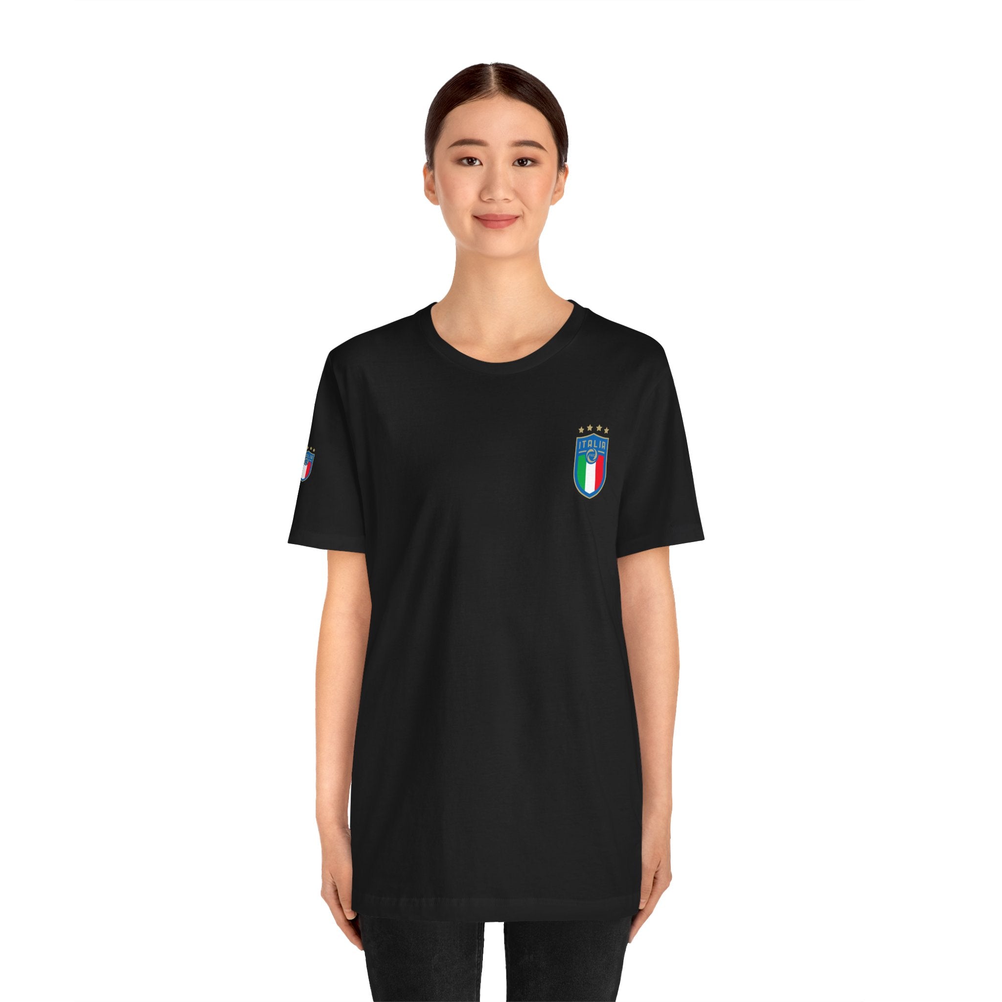 Italy Crest Tee  Italian Flag Shield T-Shirt