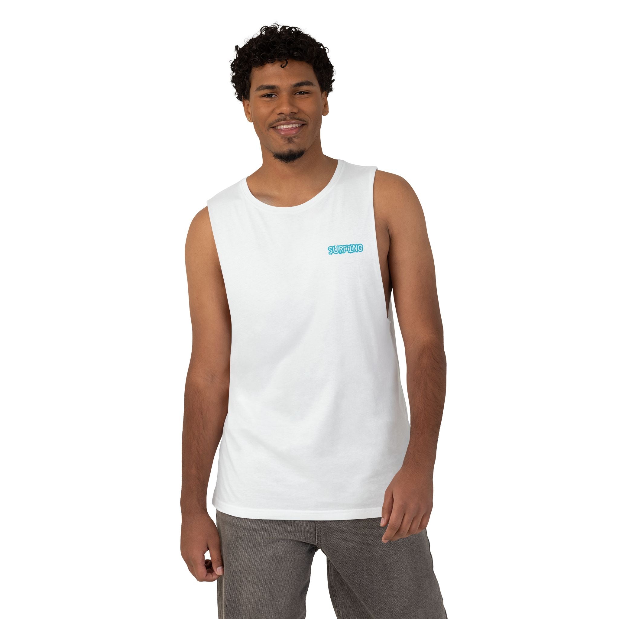 Surfing Graphic Tank Top Surfboard & Palm Beach Summer Tank