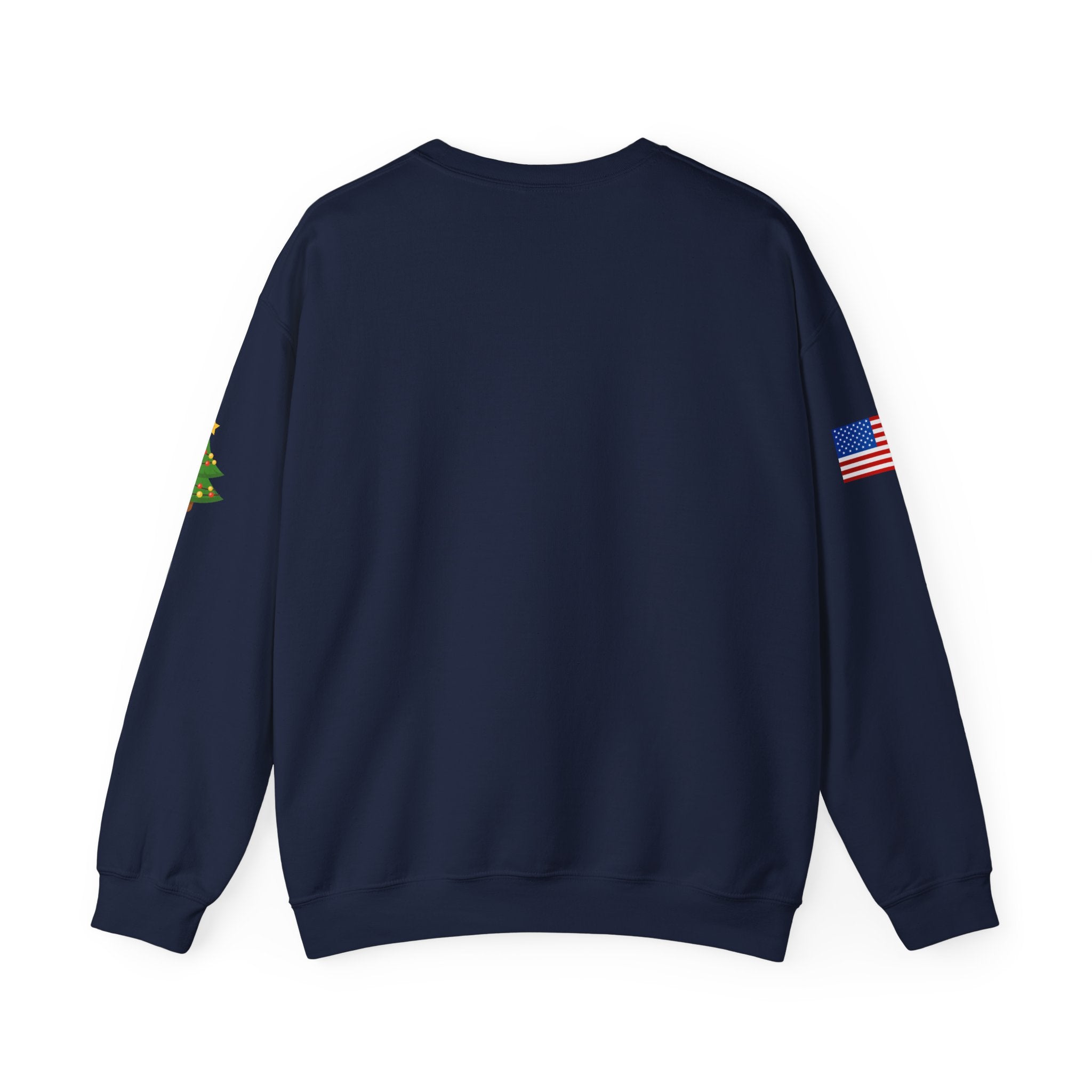 Merry Christmas Hanging Ornaments Sweatshirt Santa Reindeer Wreath Holiday