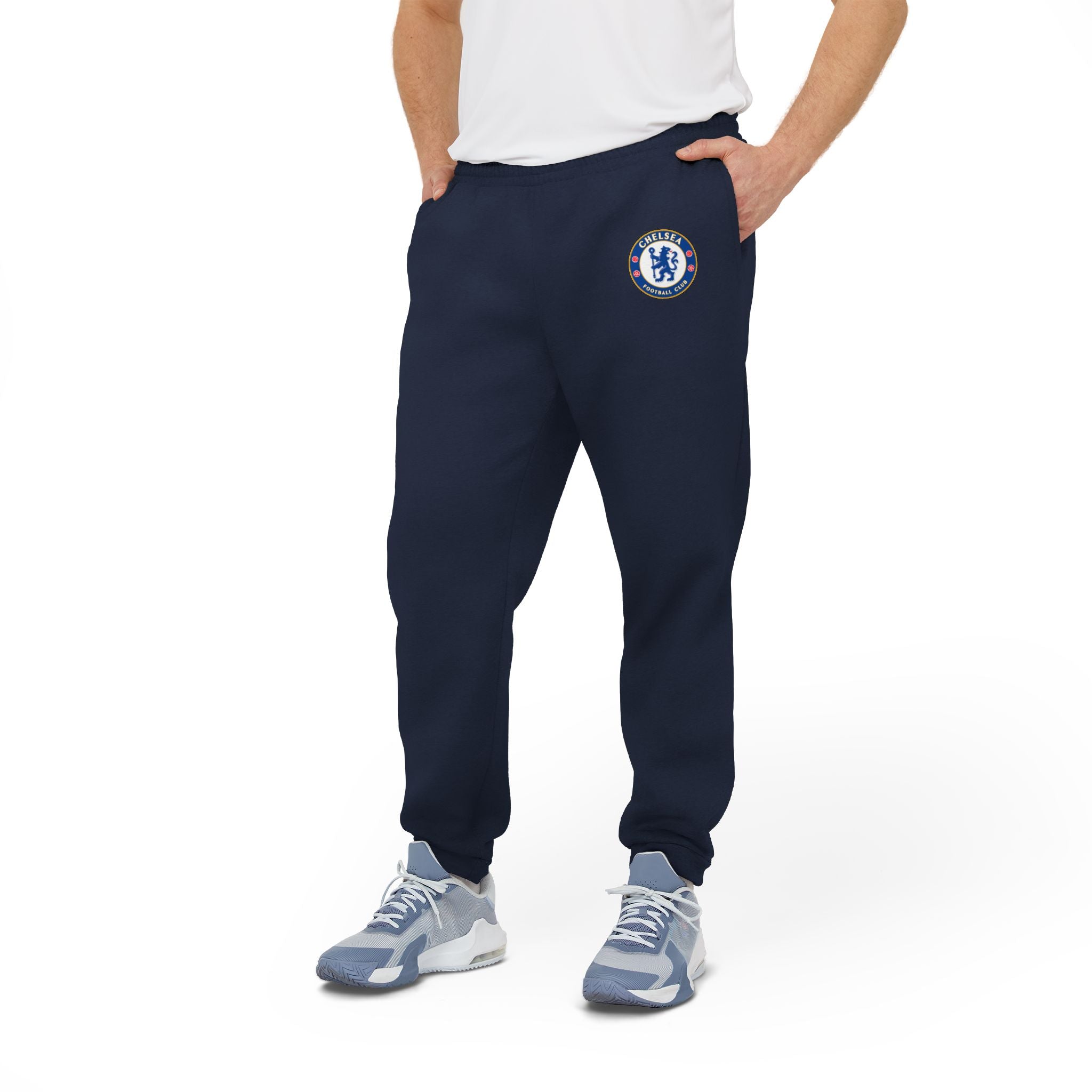 Chelsea Fleece Joggers  Adidas Logo Athletic Sweatpants