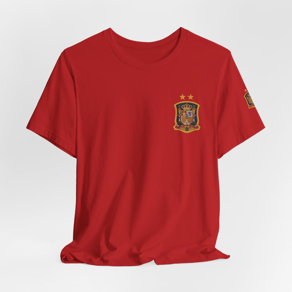 Spain Pride Unisex T-Shirt, Casual Wear, Spain Tee, Travel Souvenir, Sports Fan Gear, Spain Gifts, Cool Summer Shirt