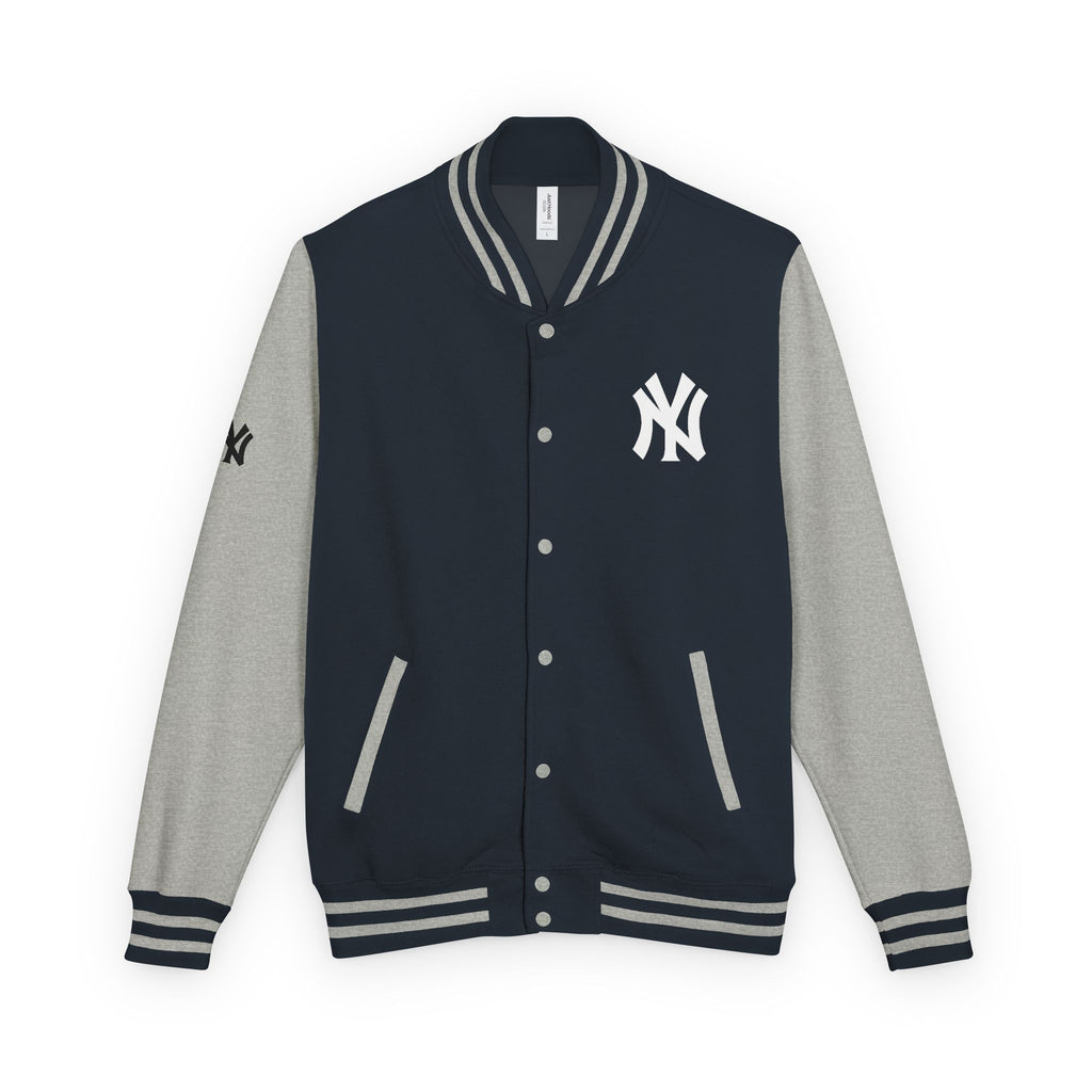 New York Letterman Jacket Varsity Style Red & White Baseball Jacket