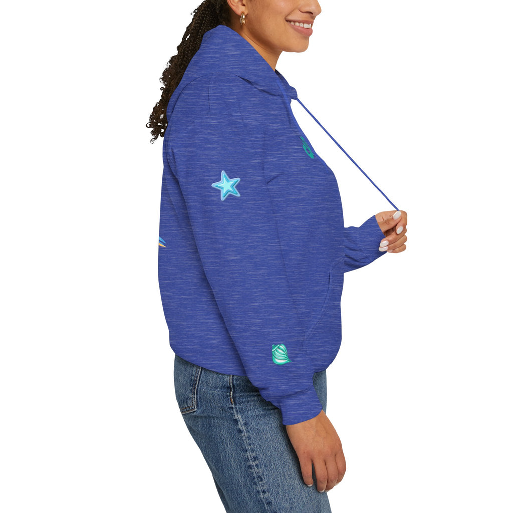 California Palm Tree Hoodie | Beach Island Graphic, Sleeve Icons