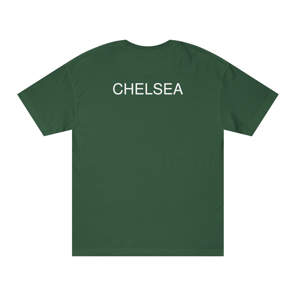 Chelsea Football Club Tee Minimal Crest Front & CHELSEA Back