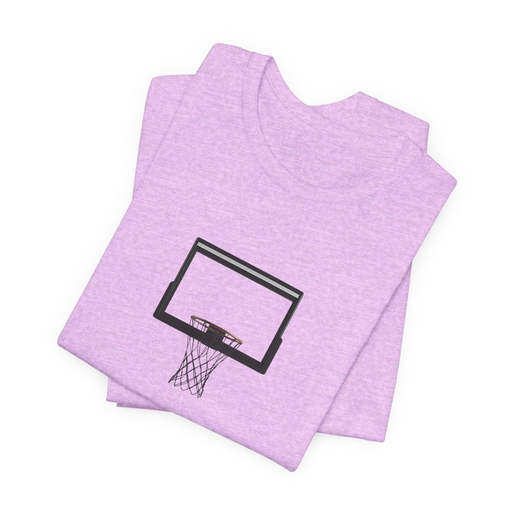 Basketball Silhouette Tee Hoop and Dunk Action