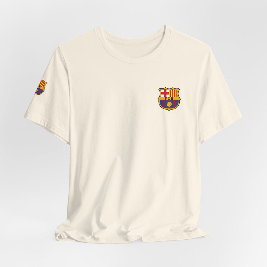 Barcelona Crest T‑Shirt  Minimal Football Fan Tee