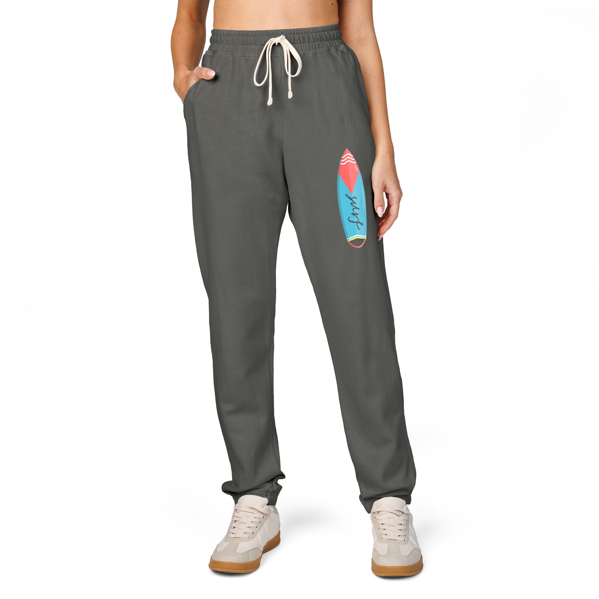Surfboard Graphic Sweatpants  Coastal Lounge Joggers