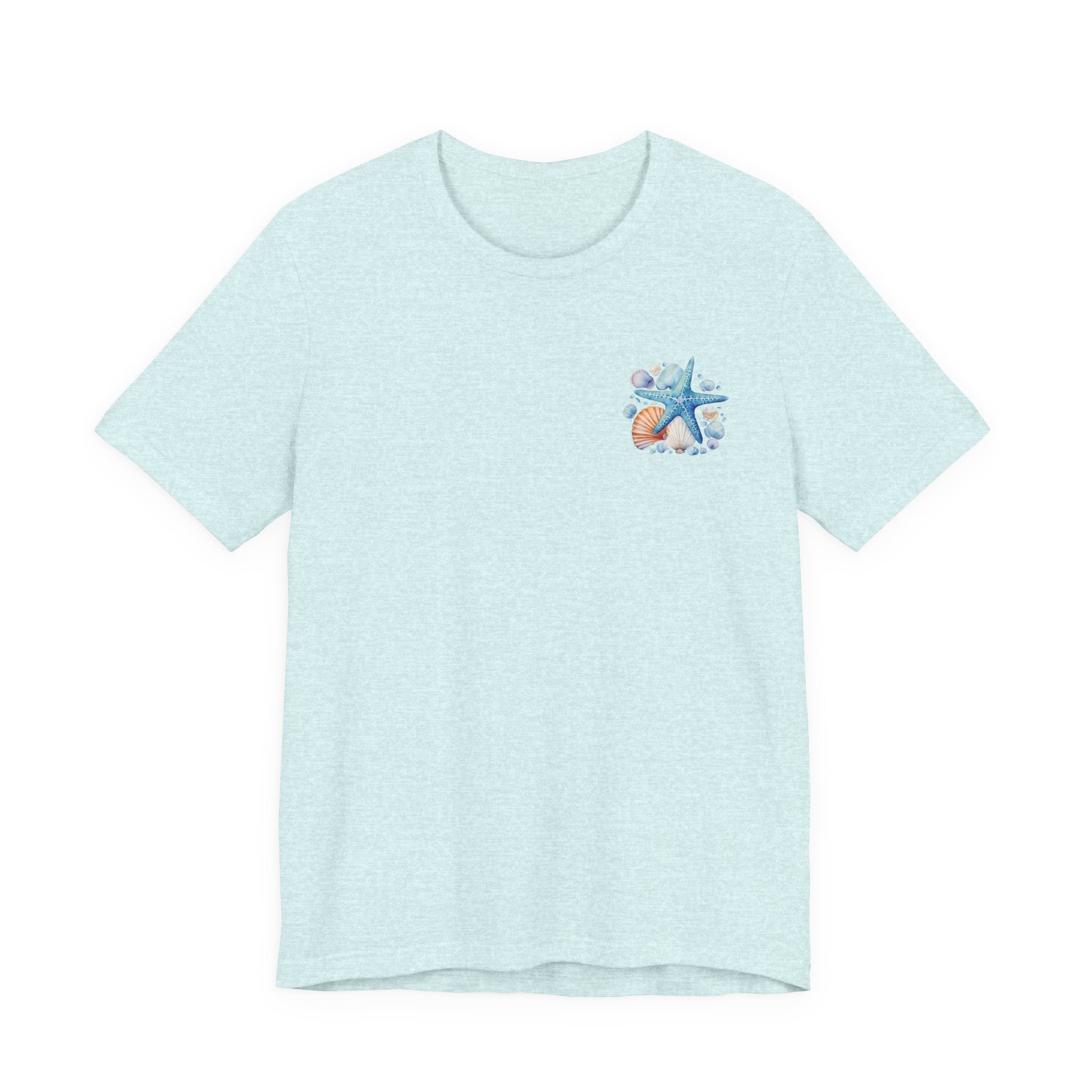 Sea Shells & Starfish T-Shirt  Coastal Beach Graphic Tee