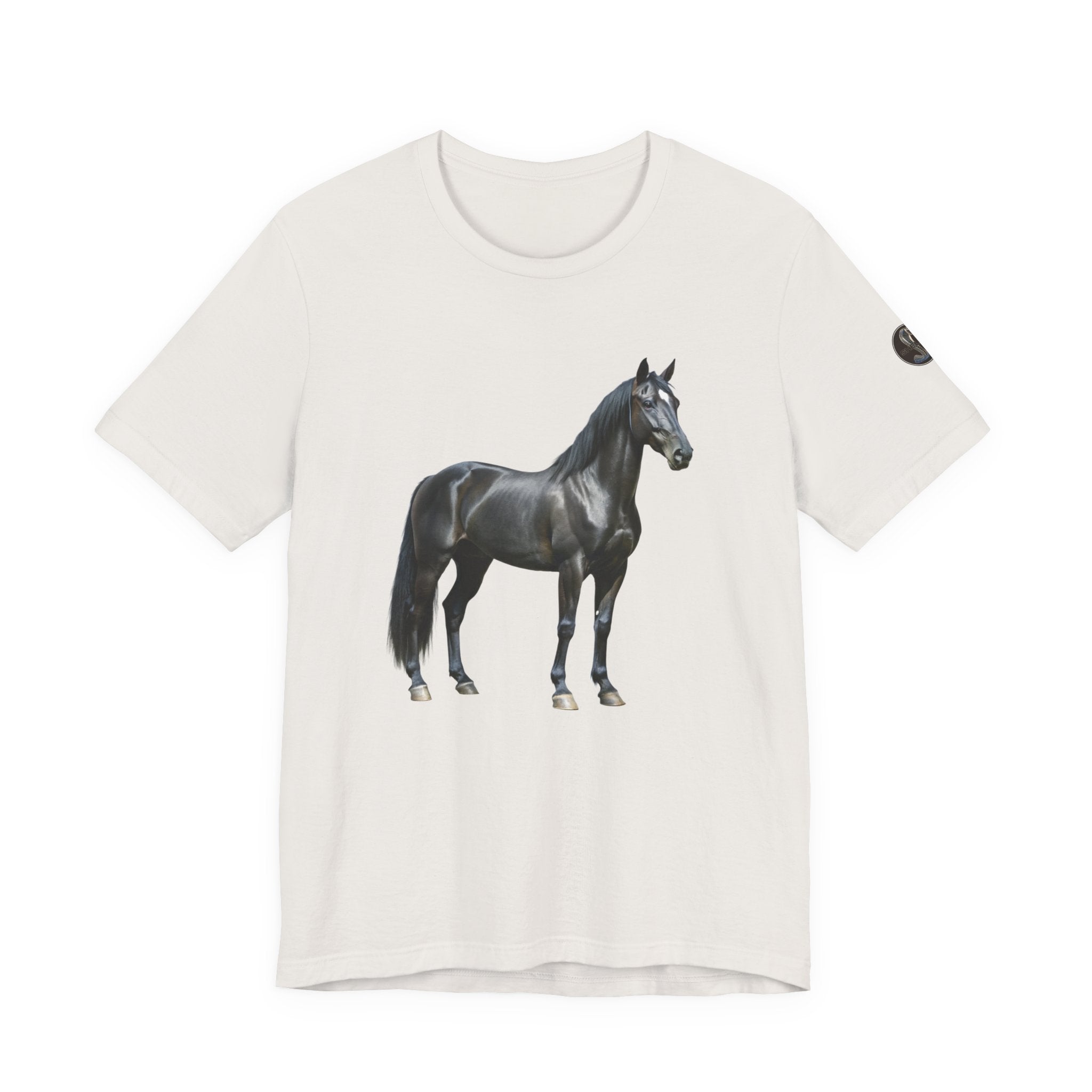 Black Mustang Horse and Classic Mustang Car Tee | Vintage Muscle Car Shirt