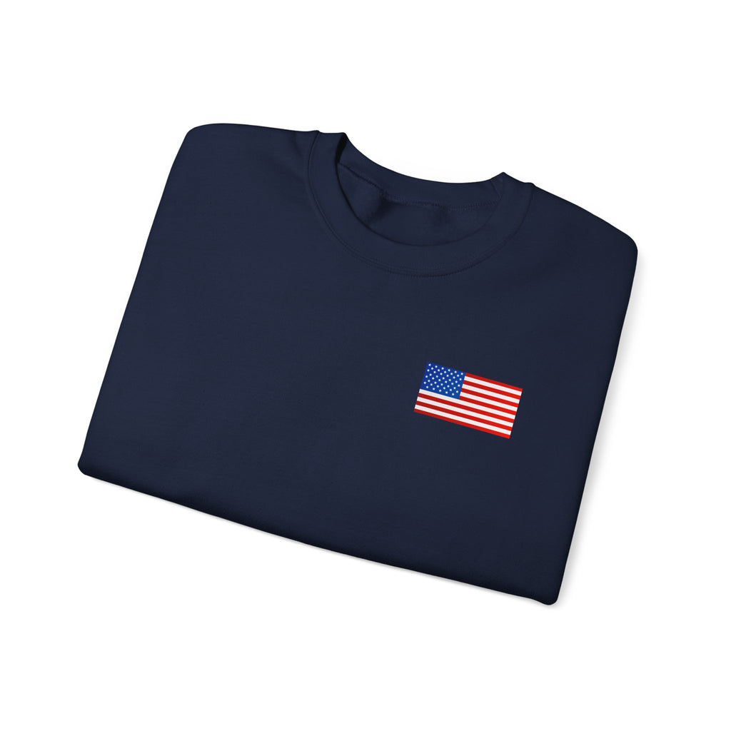 American Flag Sweatshirt | USA Stars Stripes Patriotic Crewneck