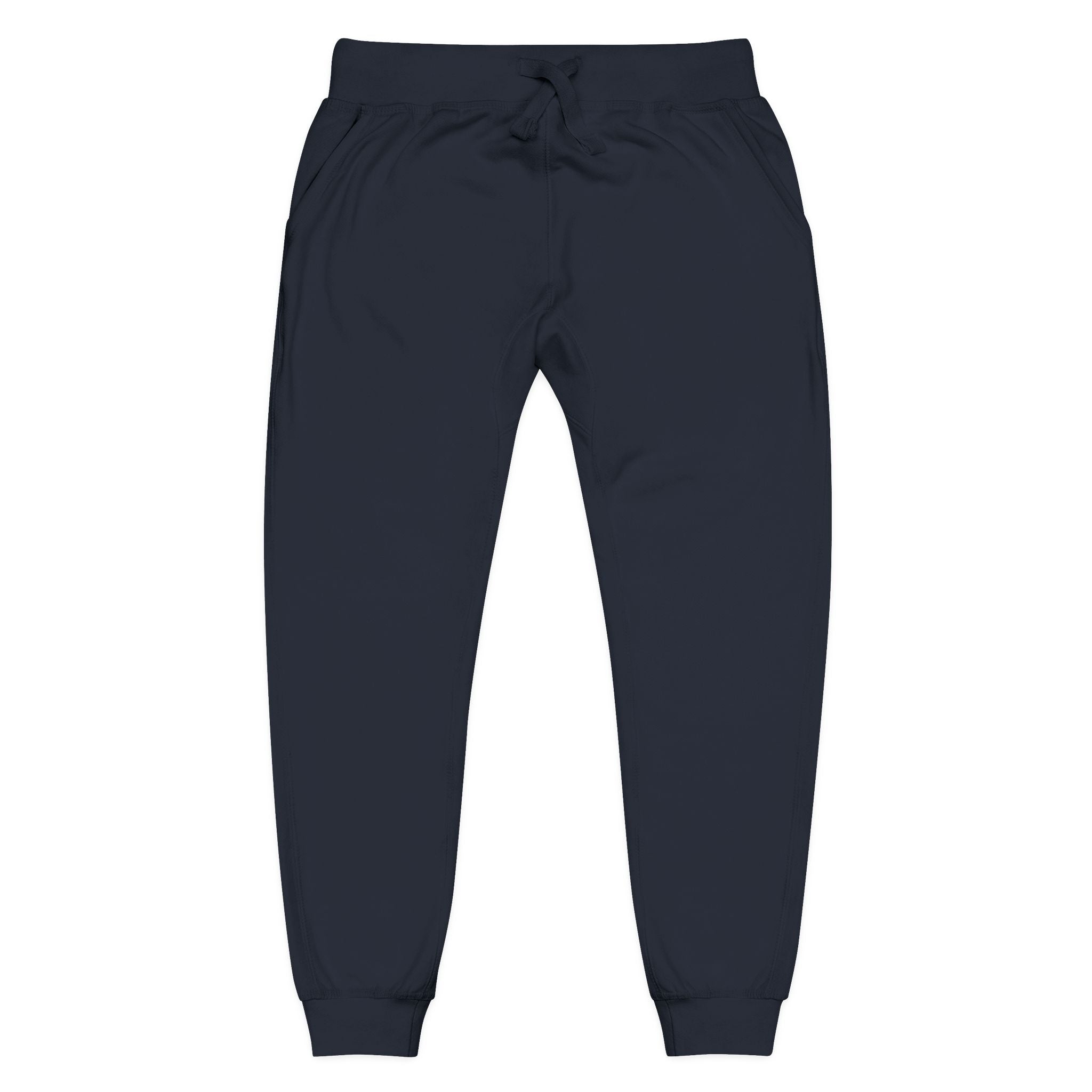 Embroidered Fleece Sweatpants Cozy Joggers with Subtle Stitching
