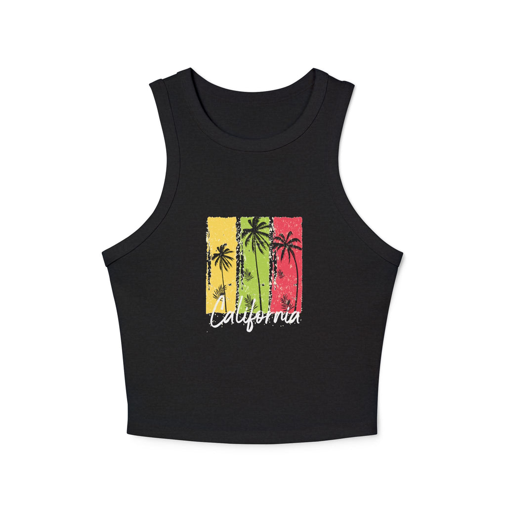 California Surf Van Racer Tank Top Retro Beach Graphic