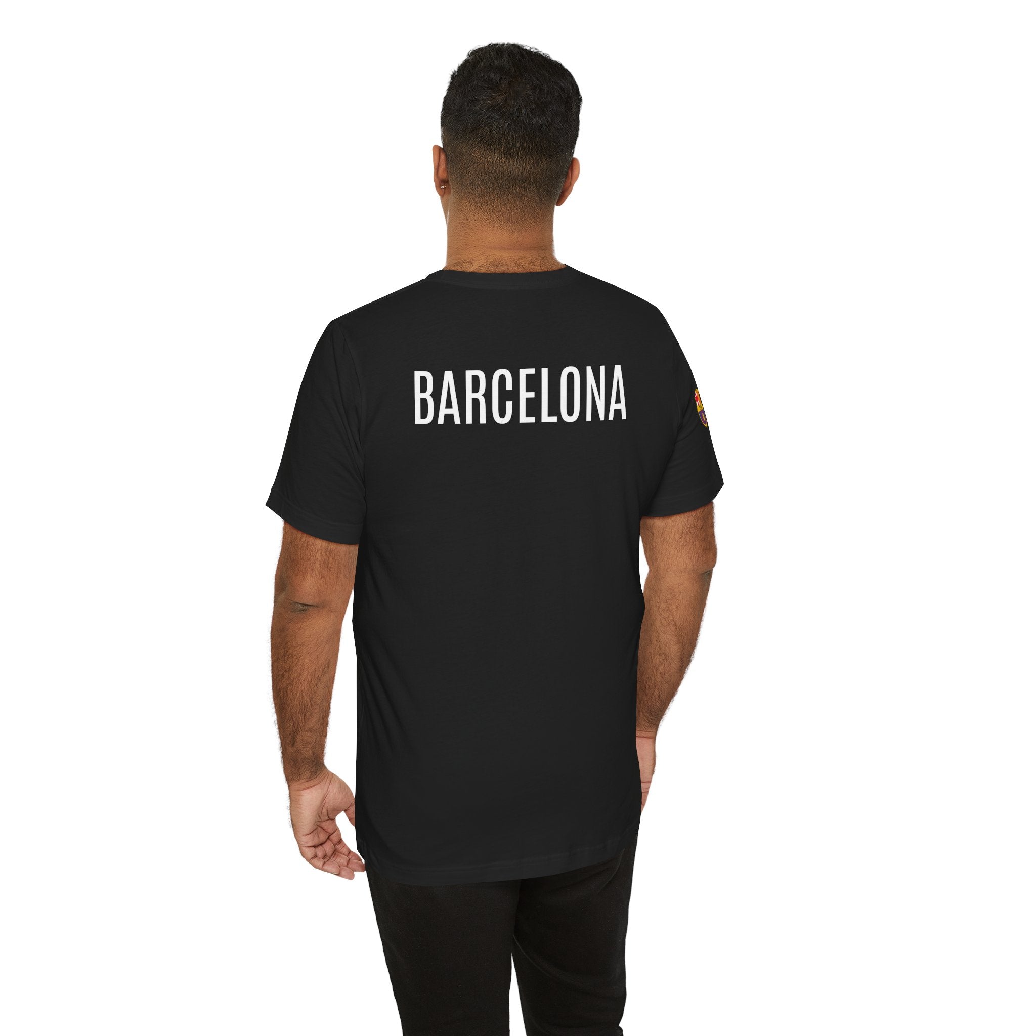 Barcelona Crest T‑Shirt  Minimal Football Fan Tee