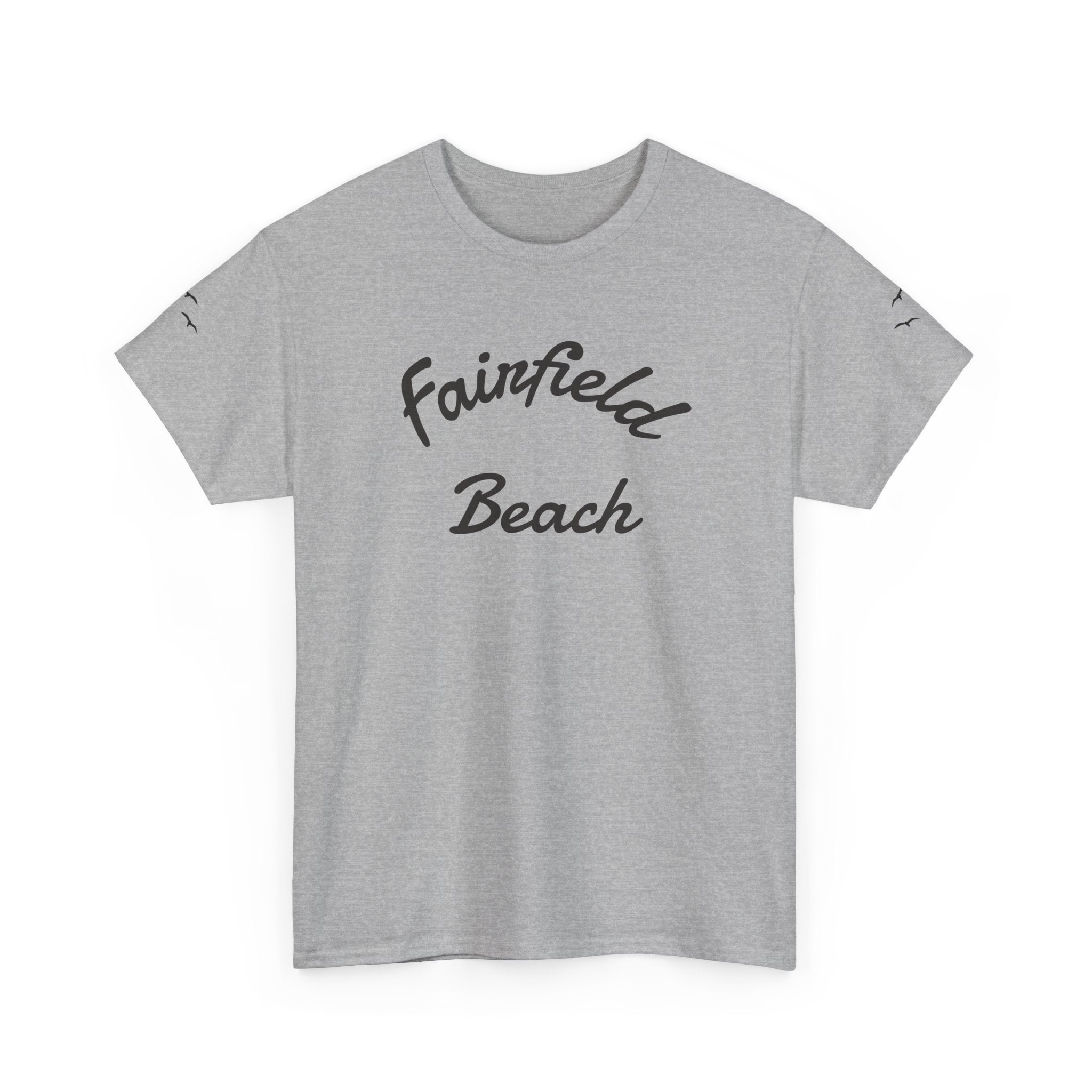 Fairfield Beach Unisex Heavy Cotton Tee, Comfortable Casual T-Shirt, Summer Vibe Shirt, Gifts for Beach Lovers, Relaxed Fit Tee