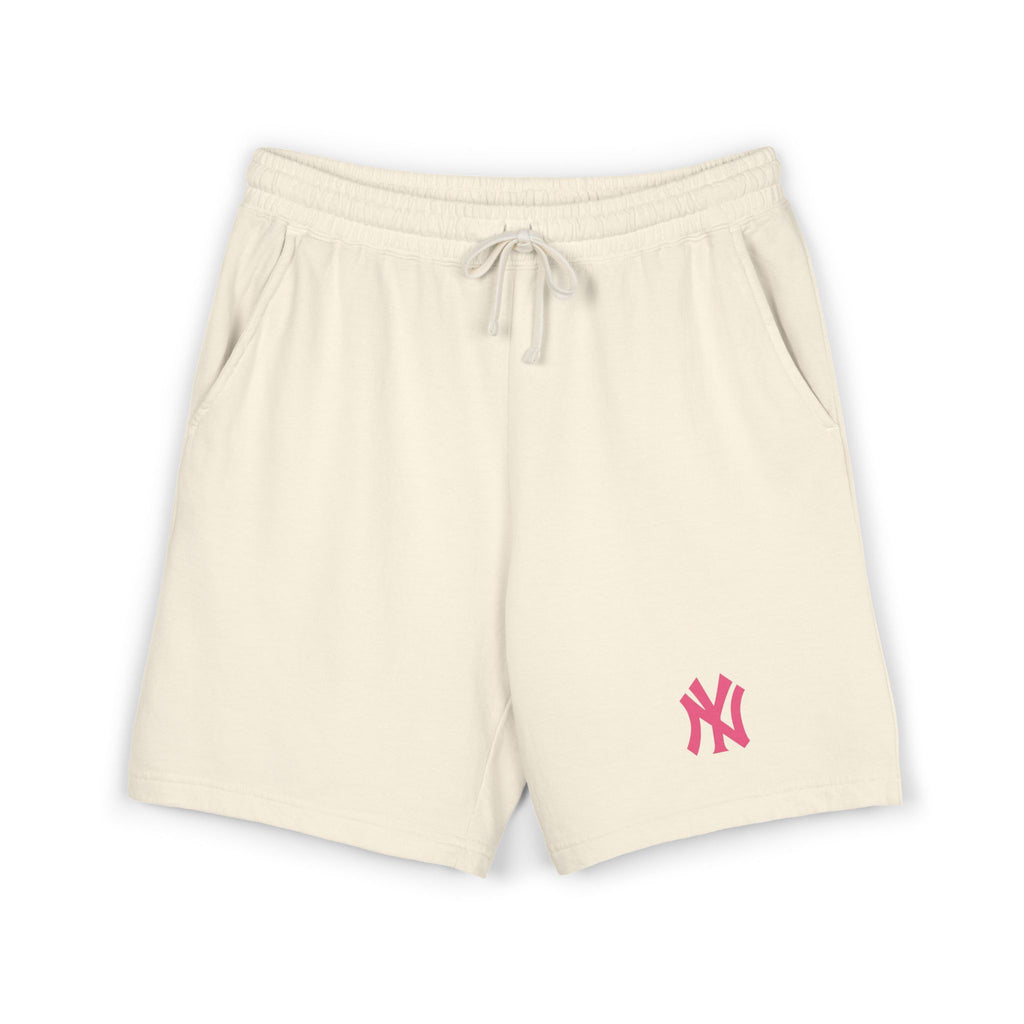 NY Logo Fleece Sweat Shorts  Garment-Dyed Lightweight Lounge Shorts