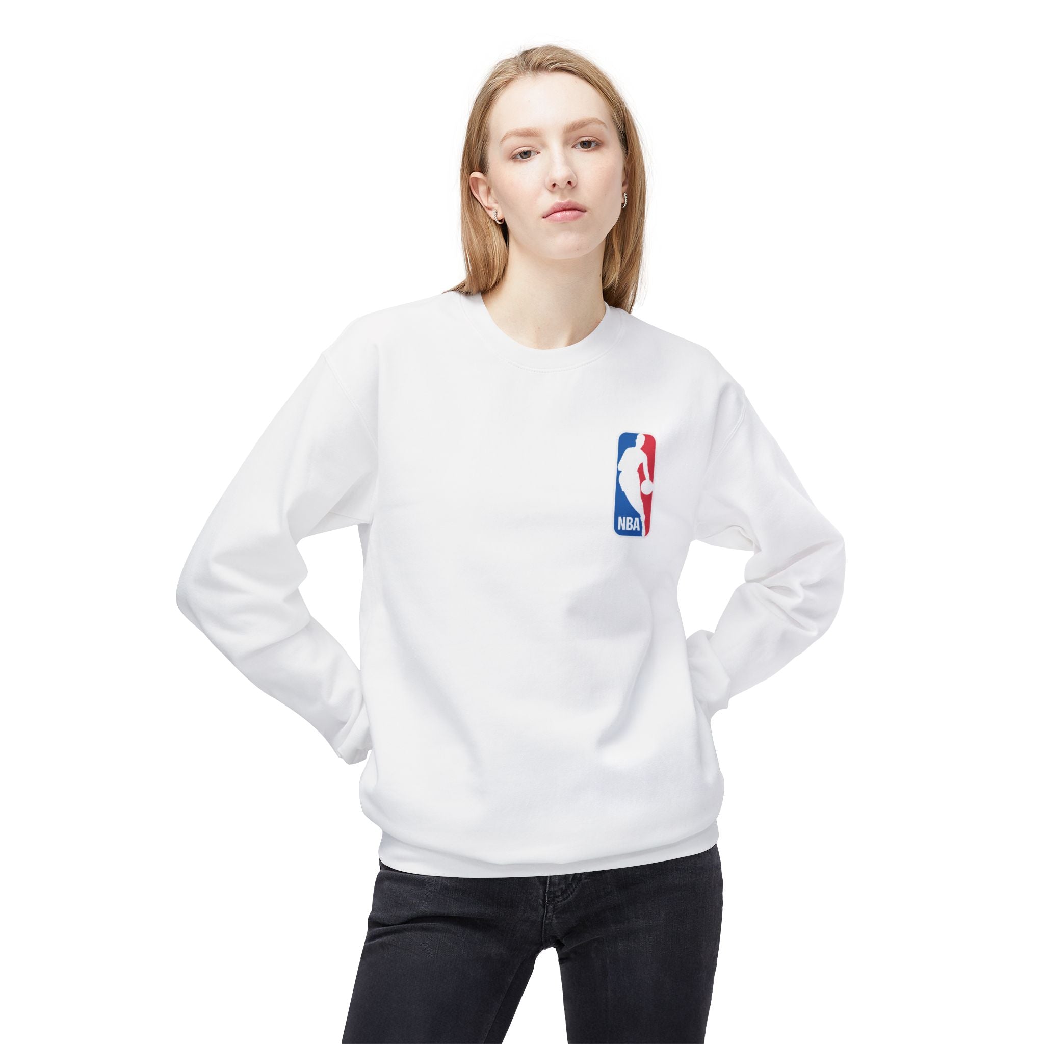 NBA Logo Sweatshirt | Basketball Logo Crewneck, Athletic Fan Apparel