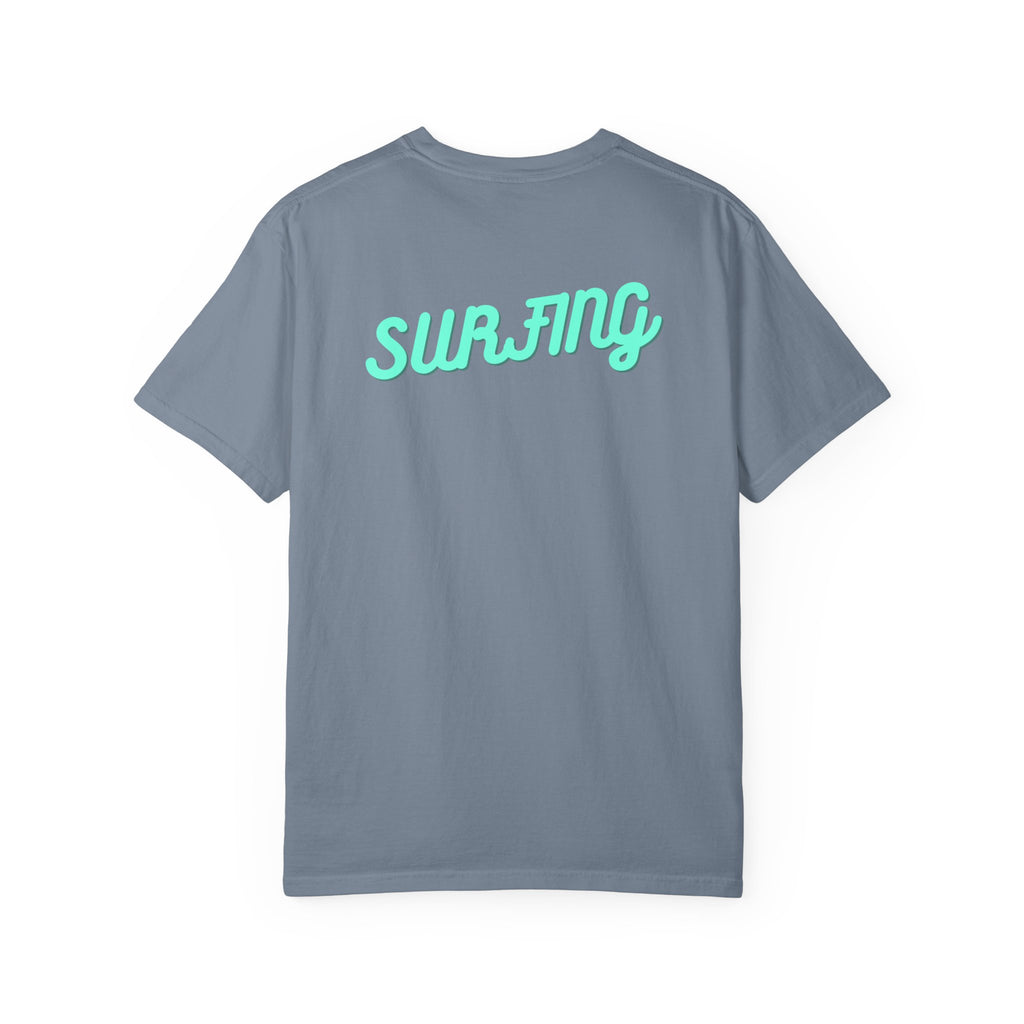California Beach Surf T-Shirt  Retro Palm Trees & ‘SURFING’ Graphic