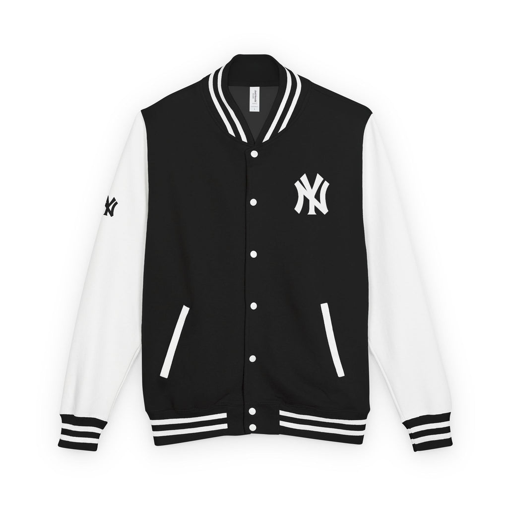 New York Letterman Jacket Varsity Style Red & White Baseball Jacket