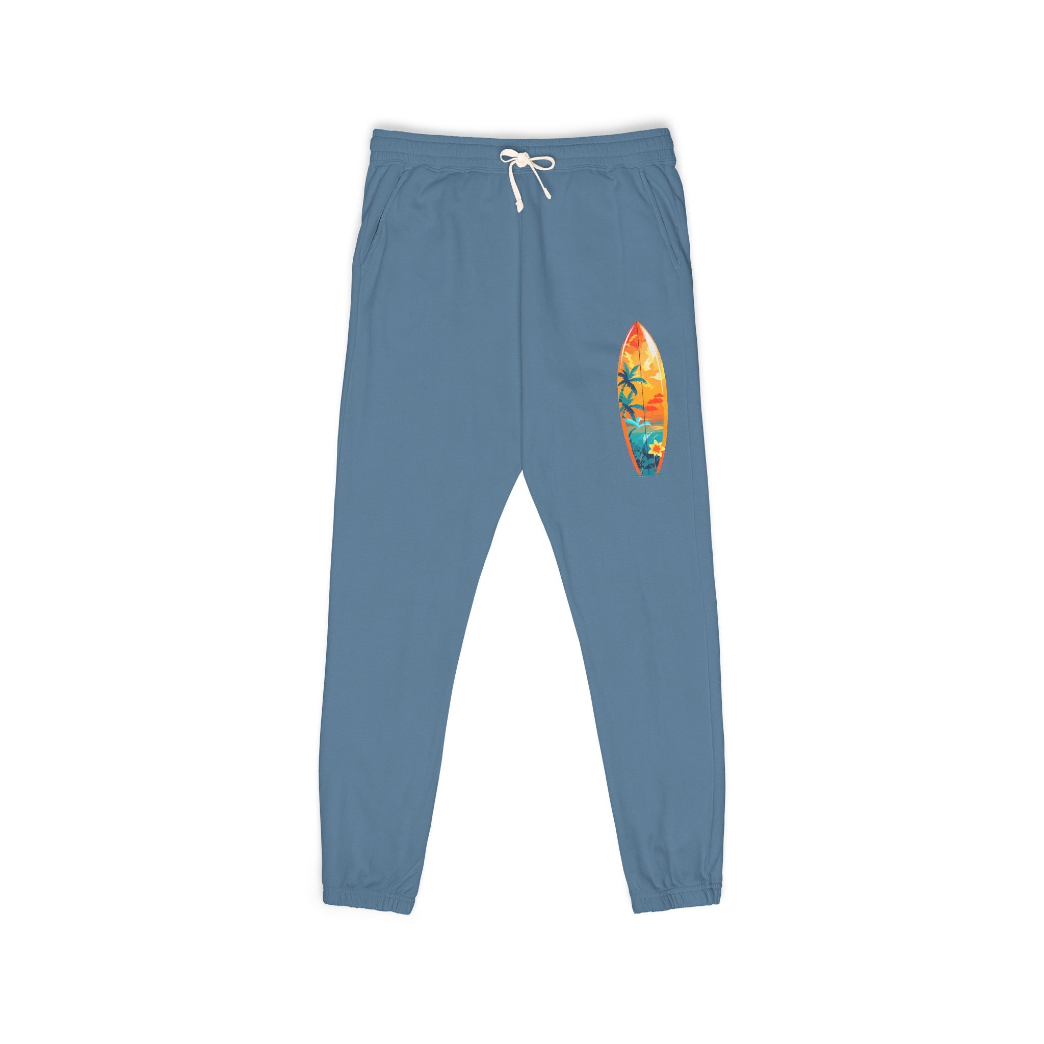 Surfboard Sunset Sweatpants Surf Graphic Fleece Joggers