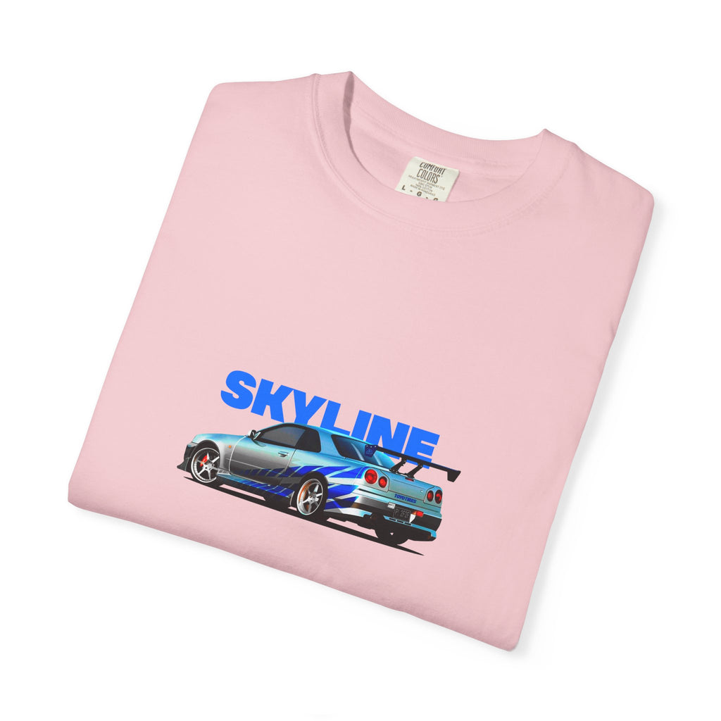 Nissan Skyline R34 Car T-shirt Vintage JDM Racing Tee
