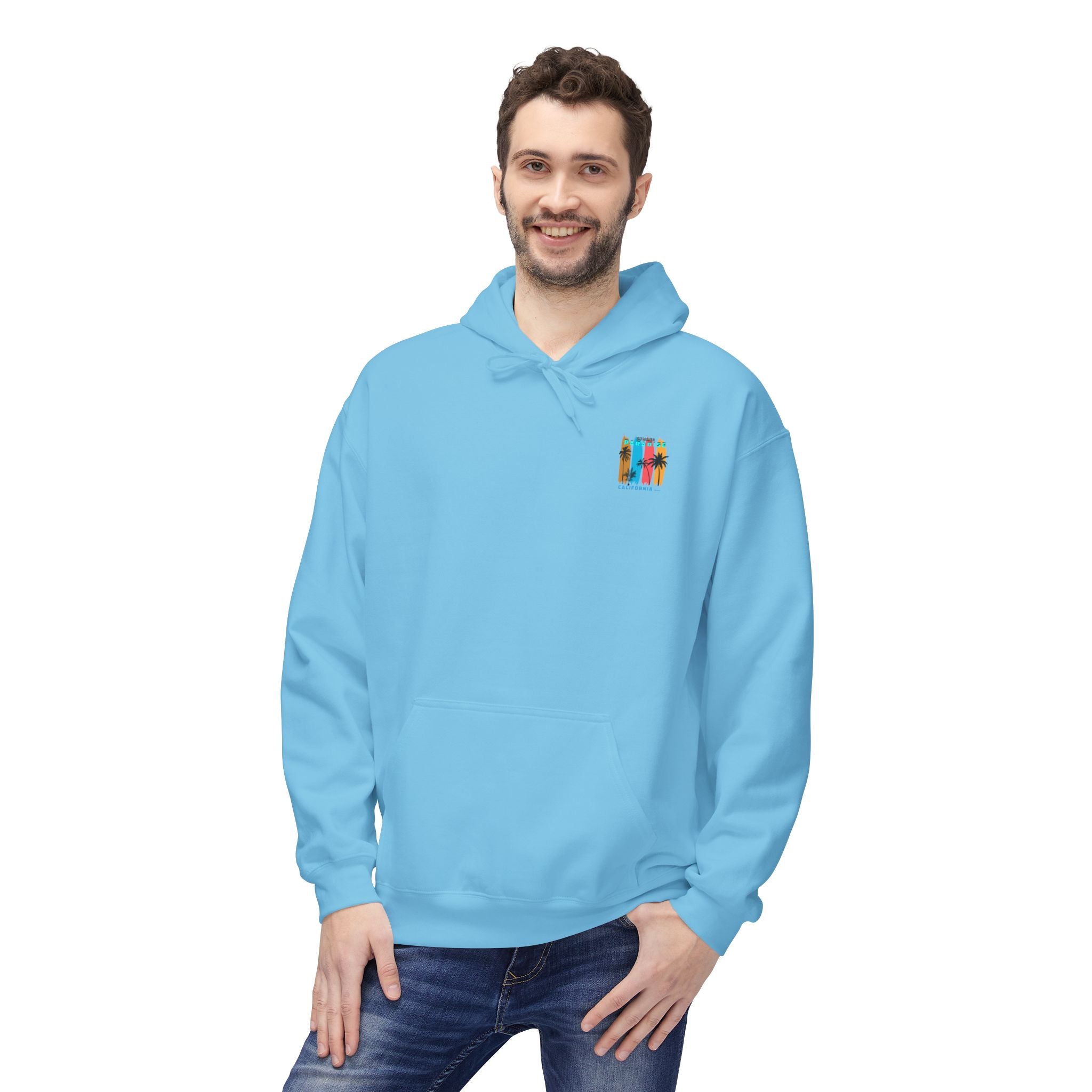 California Sunset Surf Hoodie  Summer Vacation Beach Pullover
