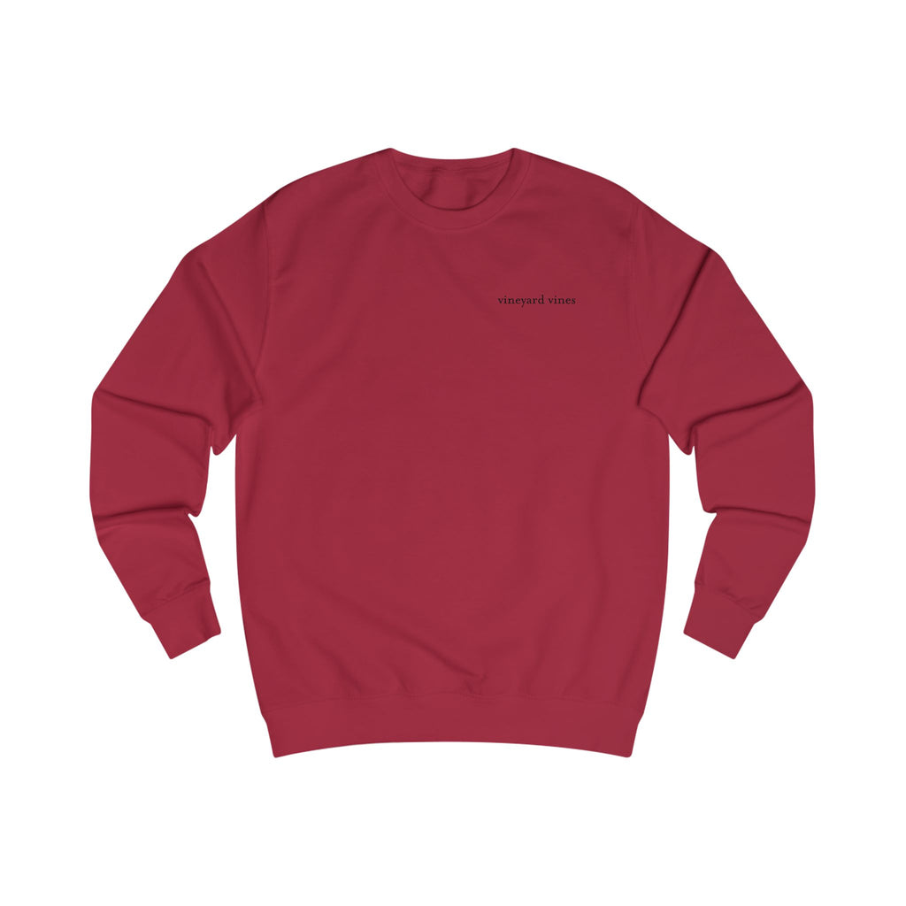 Pink Whale Vineyard Vines sweatshirt | Minimal Logo Crewneck