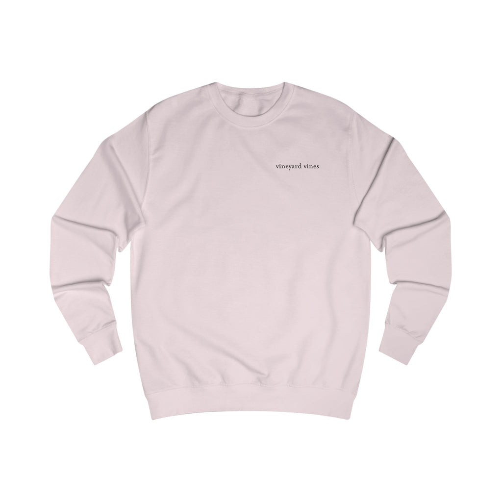 Pink Whale Vineyard Vines sweatshirt | Minimal Logo Crewneck