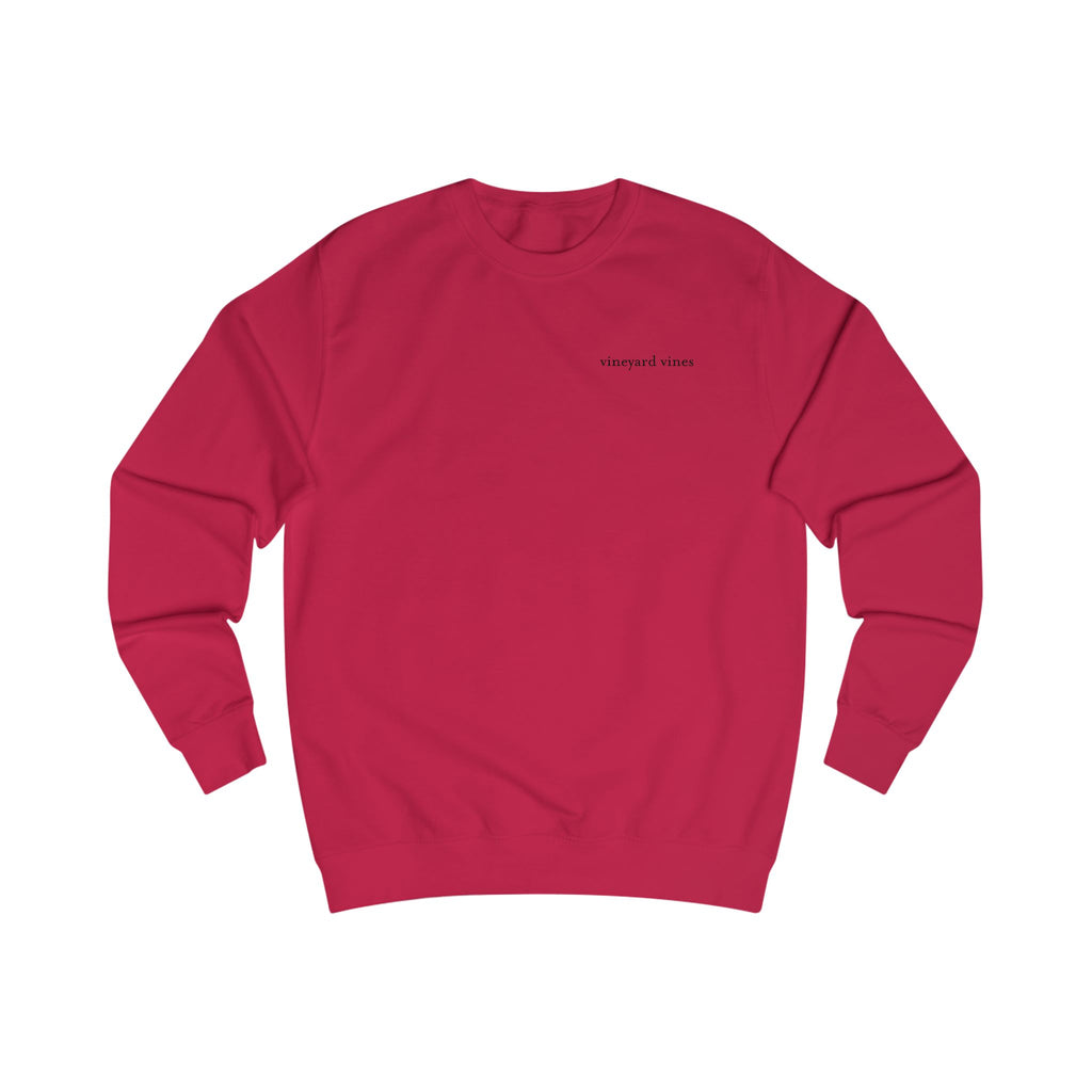 Pink Whale Vineyard Vines sweatshirt | Minimal Logo Crewneck