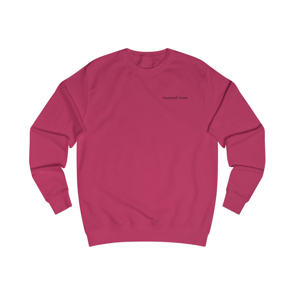 Pink Whale Vineyard Vines sweatshirt | Minimal Logo Crewneck