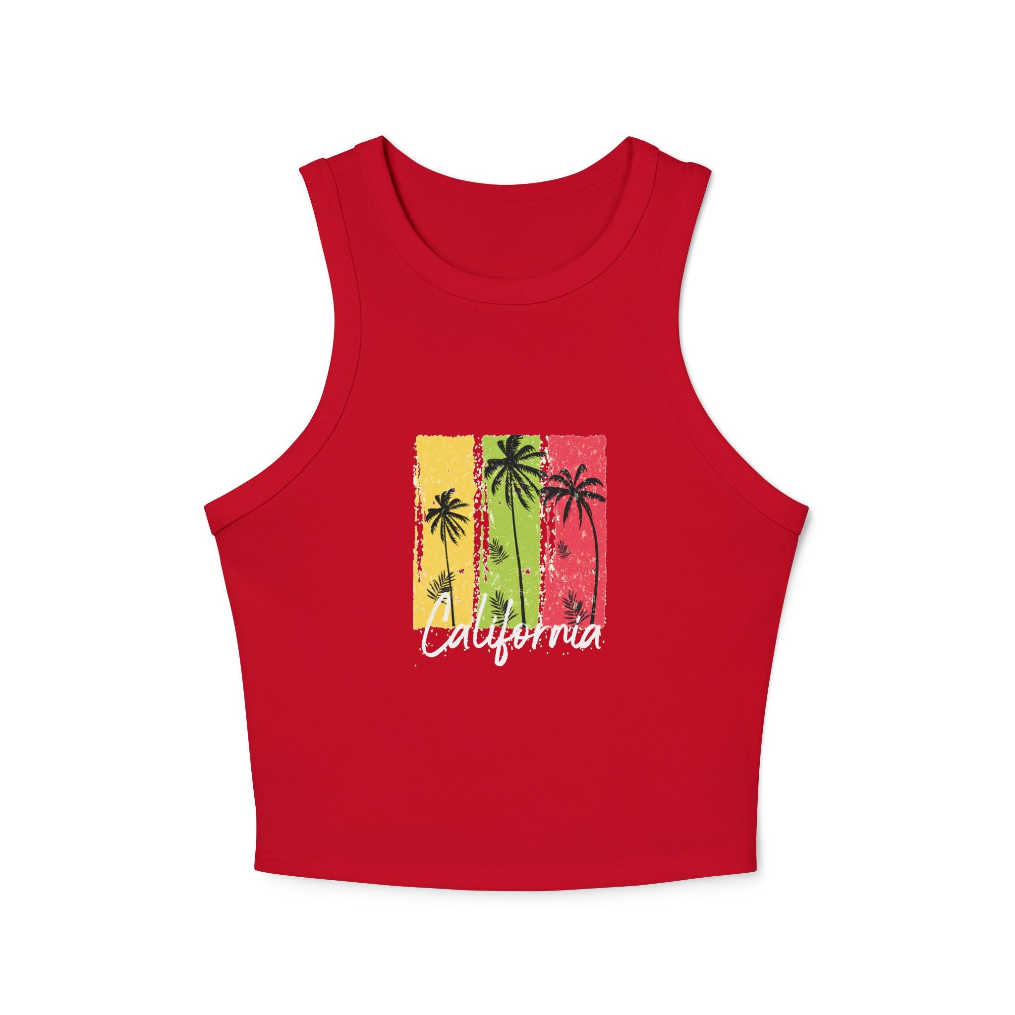 California Surf Van Racer Tank Top Retro Beach Graphic