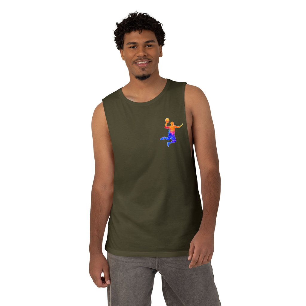 Basketball Tank Top  Colorful Player Graphic Athletic Workout Shirt