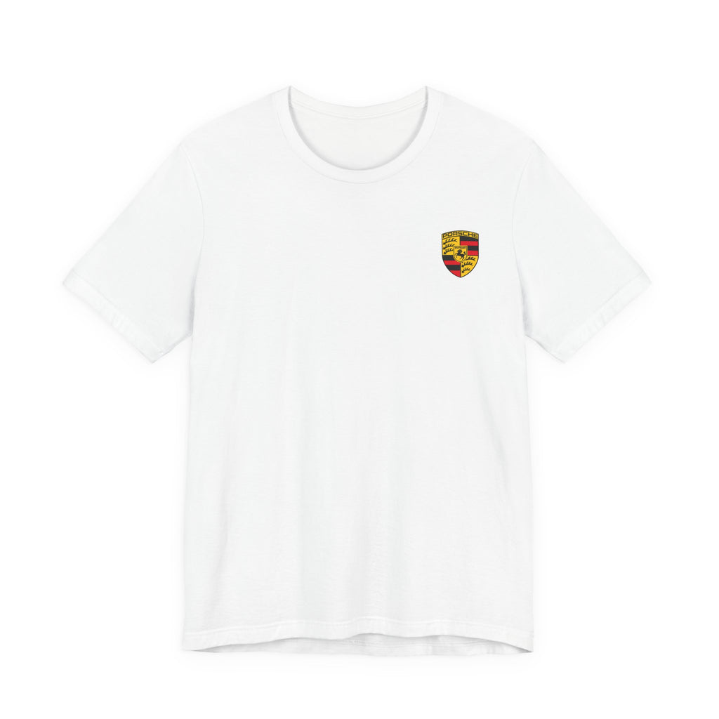 Porsche Crest Tee — Classic Logo Short Sleeve Shirt