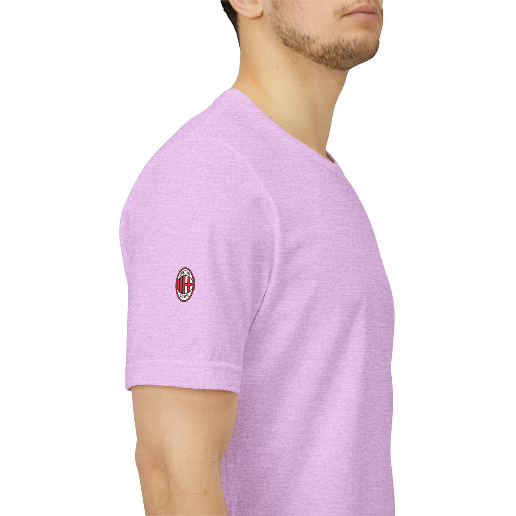 AC Milan Crest T-Shirt Minimal Soccer Tee with 'AC Milan' Back Print
