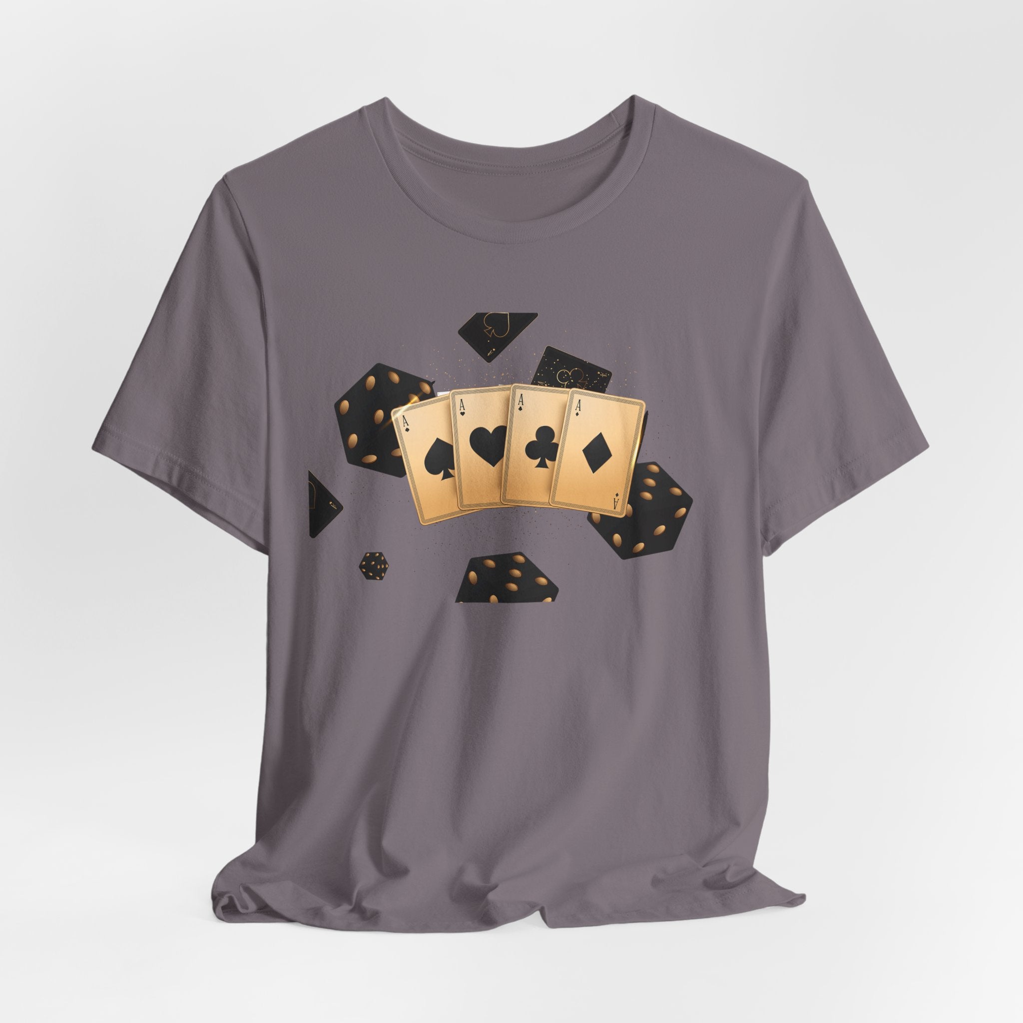Gold Playing Cards tee Poker Card Suit Design