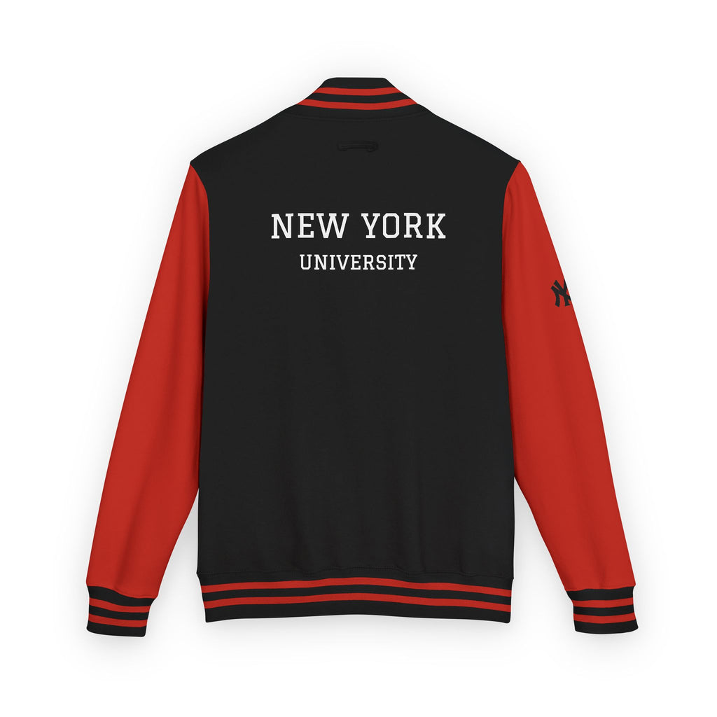 New York Letterman Jacket Varsity Style Red & White Baseball Jacket