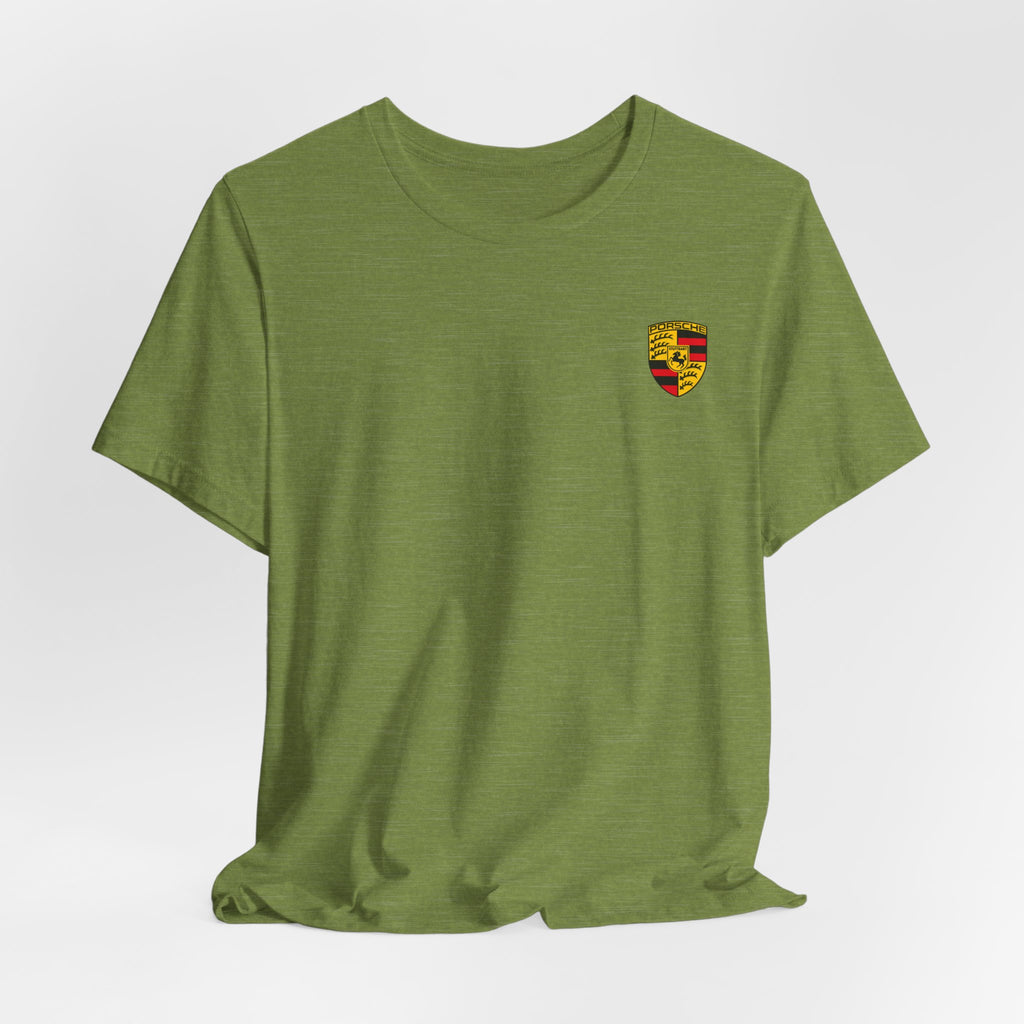 Porsche Crest Tee — Classic Logo Short Sleeve Shirt