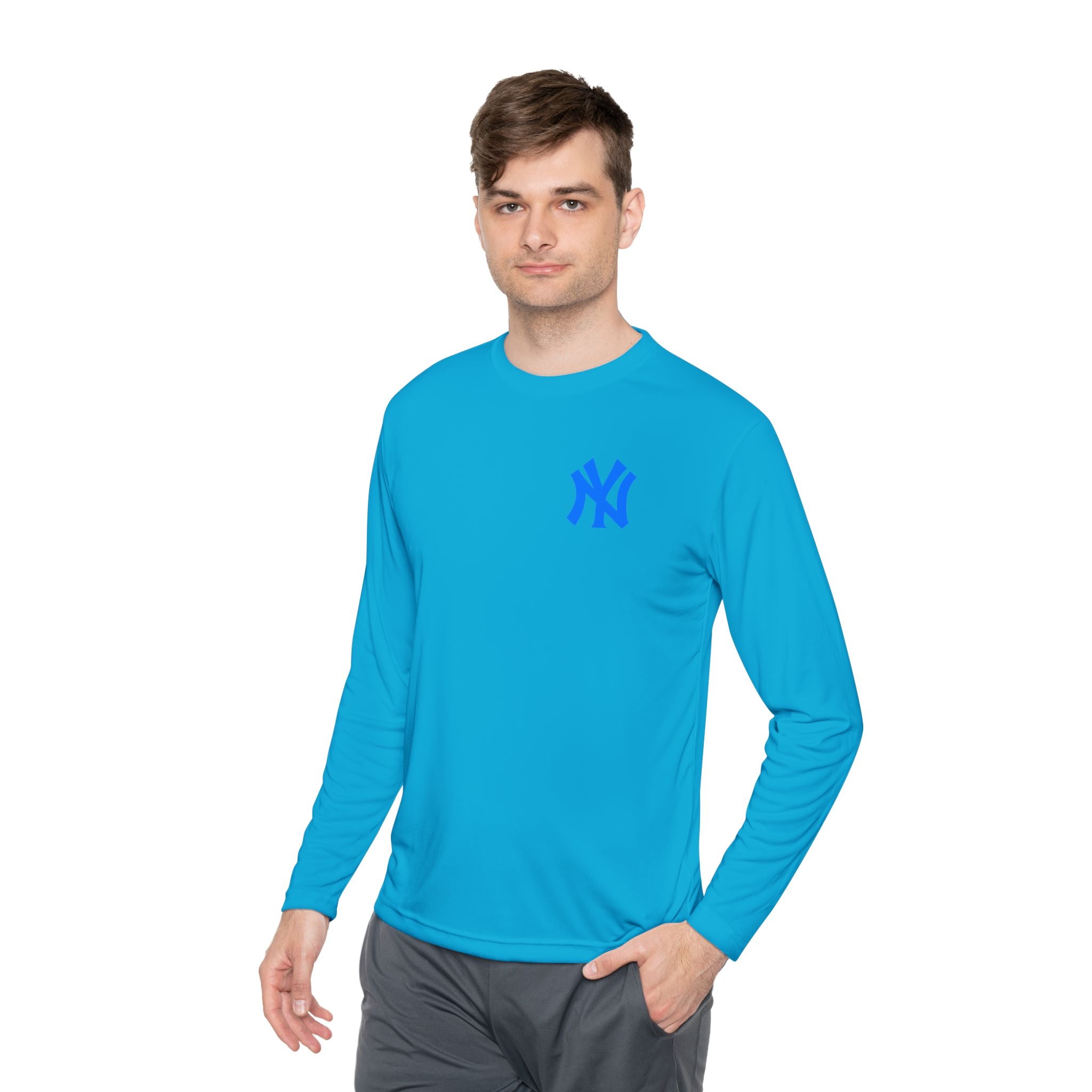 New York Skyline graphic Long Sleeve Tee NY lettering