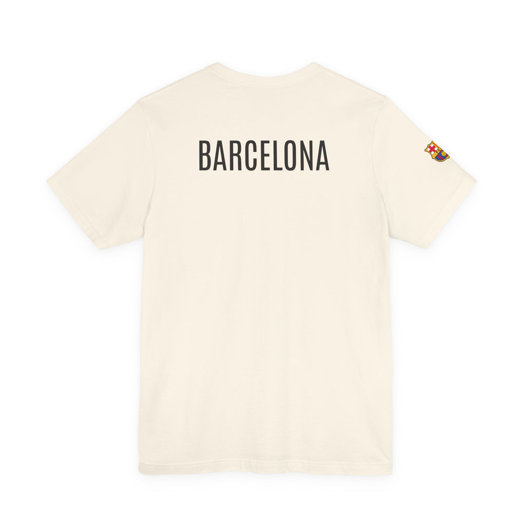 Barcelona Crest T‑Shirt  Minimal Football Fan Tee