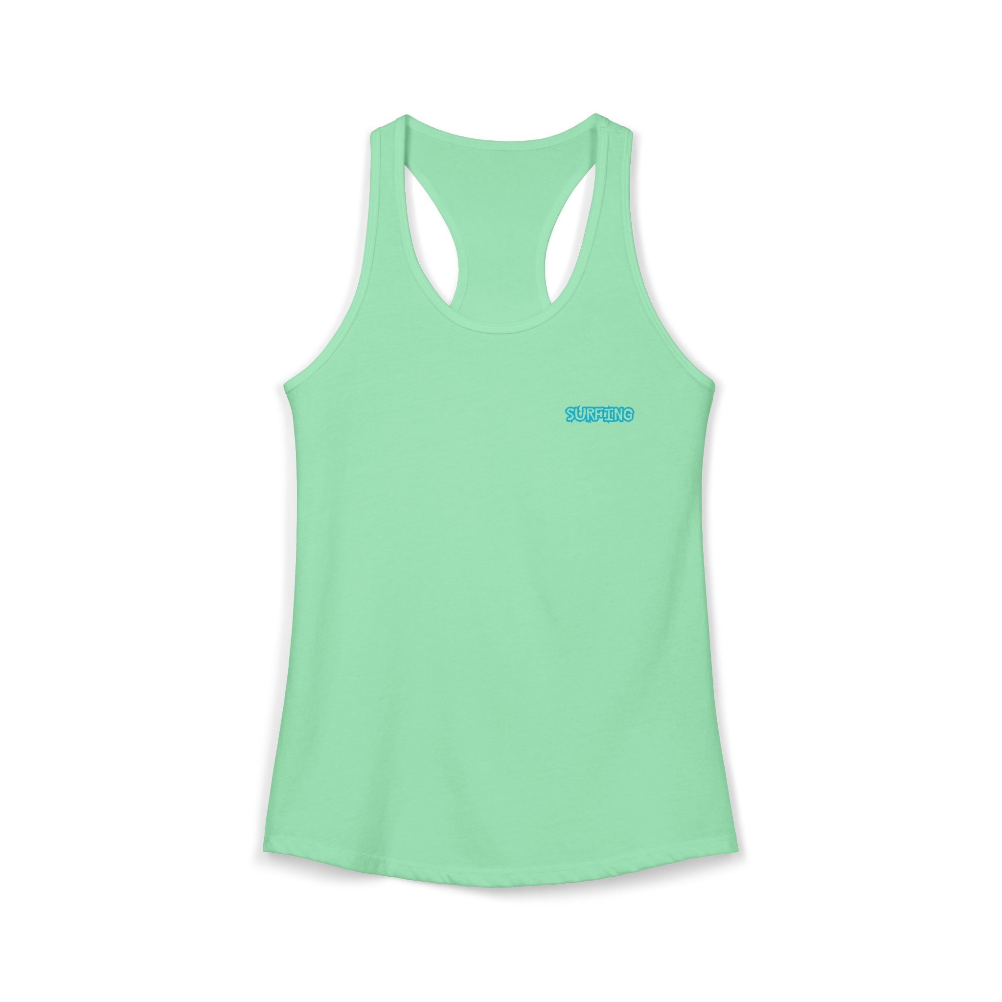Women's Racerback Tank  Surfing Athlete Graphic