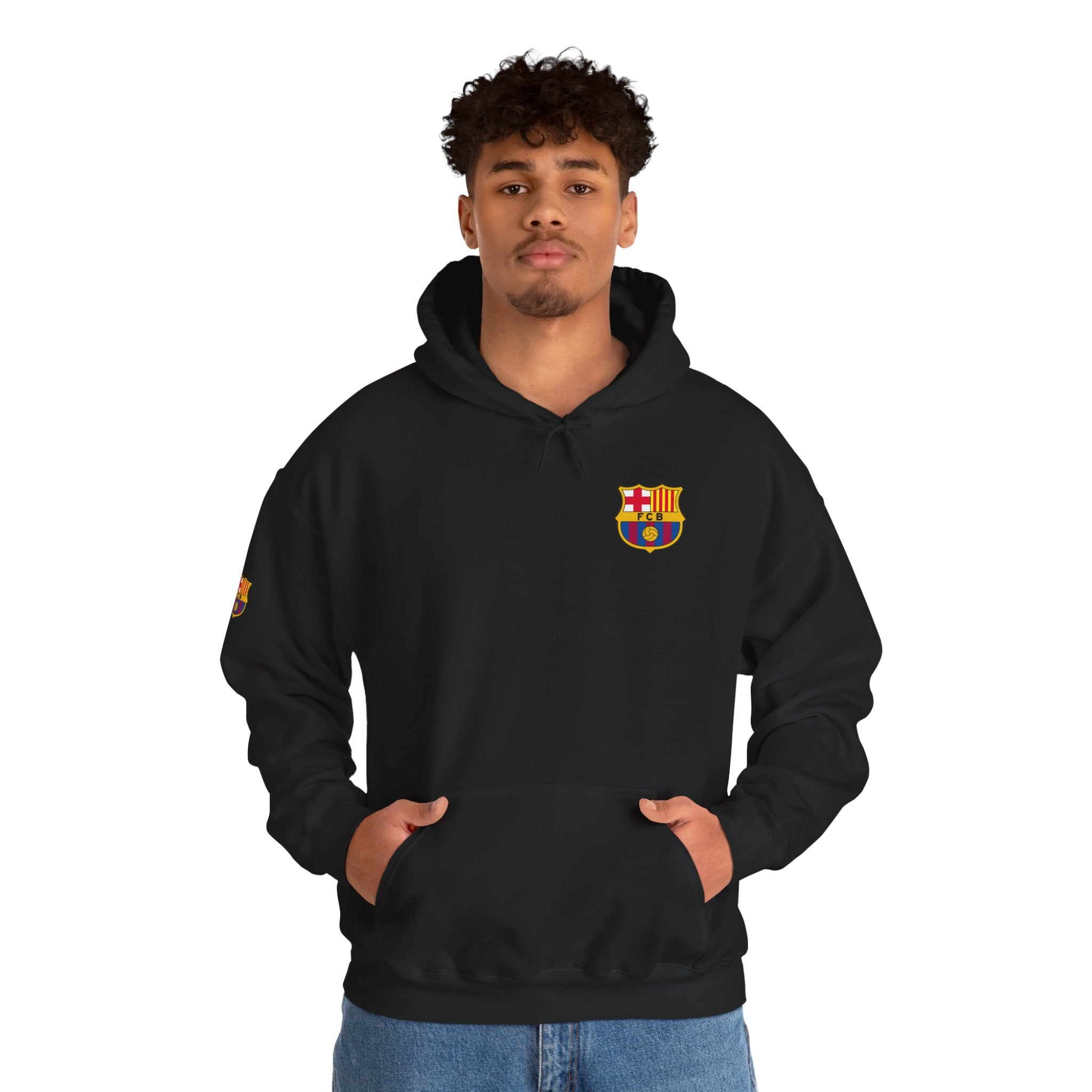 Hoodie  Barcelona Crest Hoodie with Small Badge