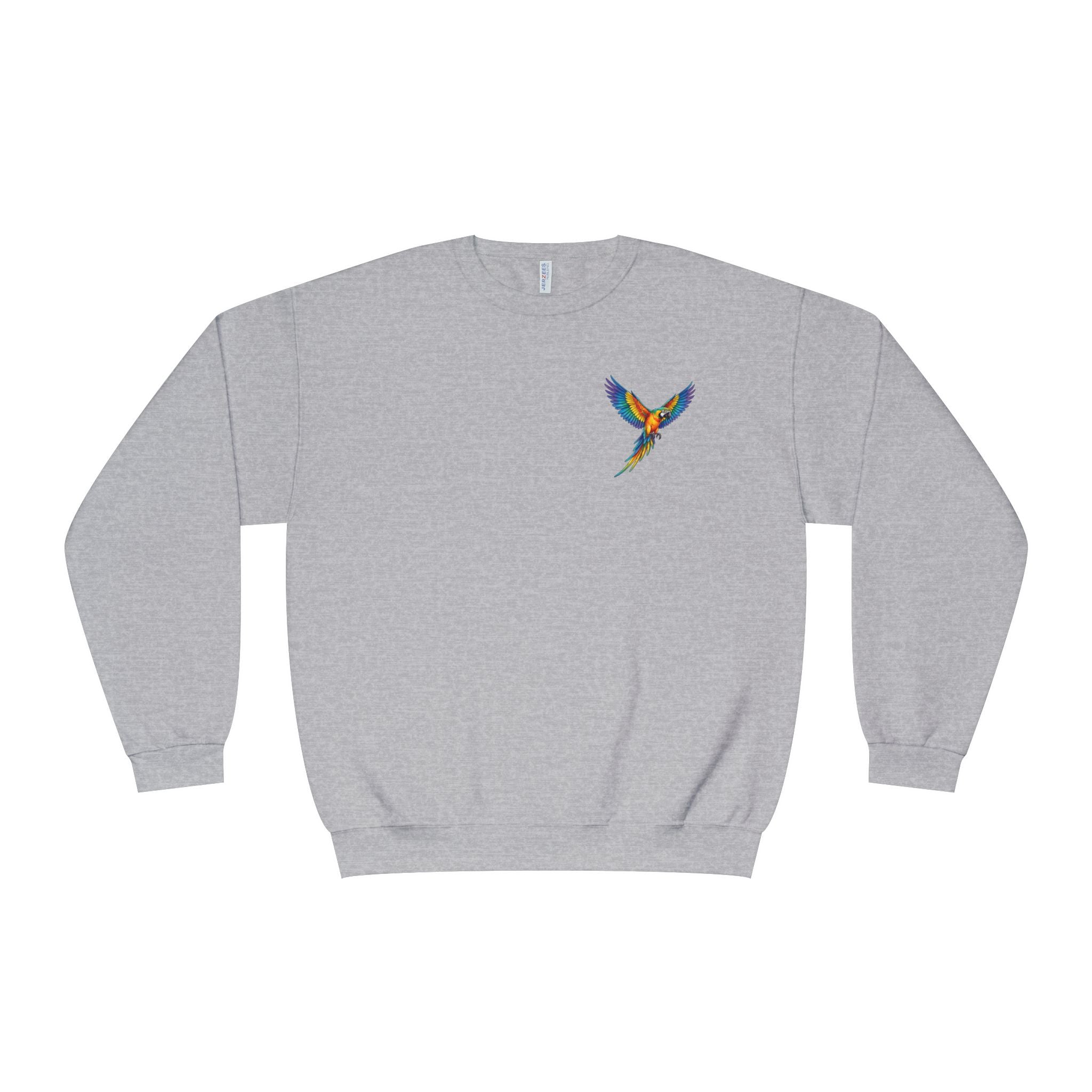 Tropical Beach Icons Sweatshirt Hummingbird Chest