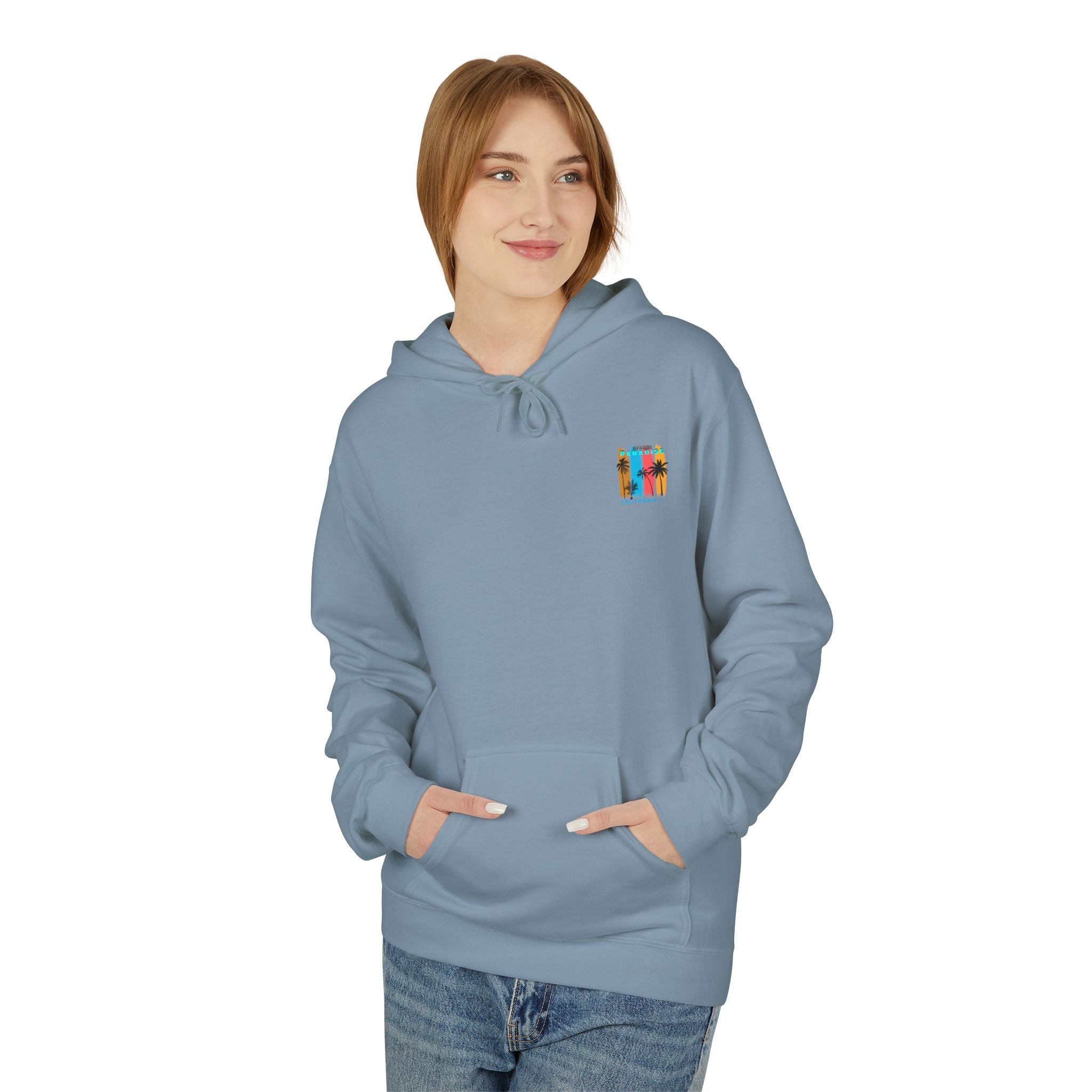 California Sunset Surf Hoodie  Summer Vacation Beach Pullover