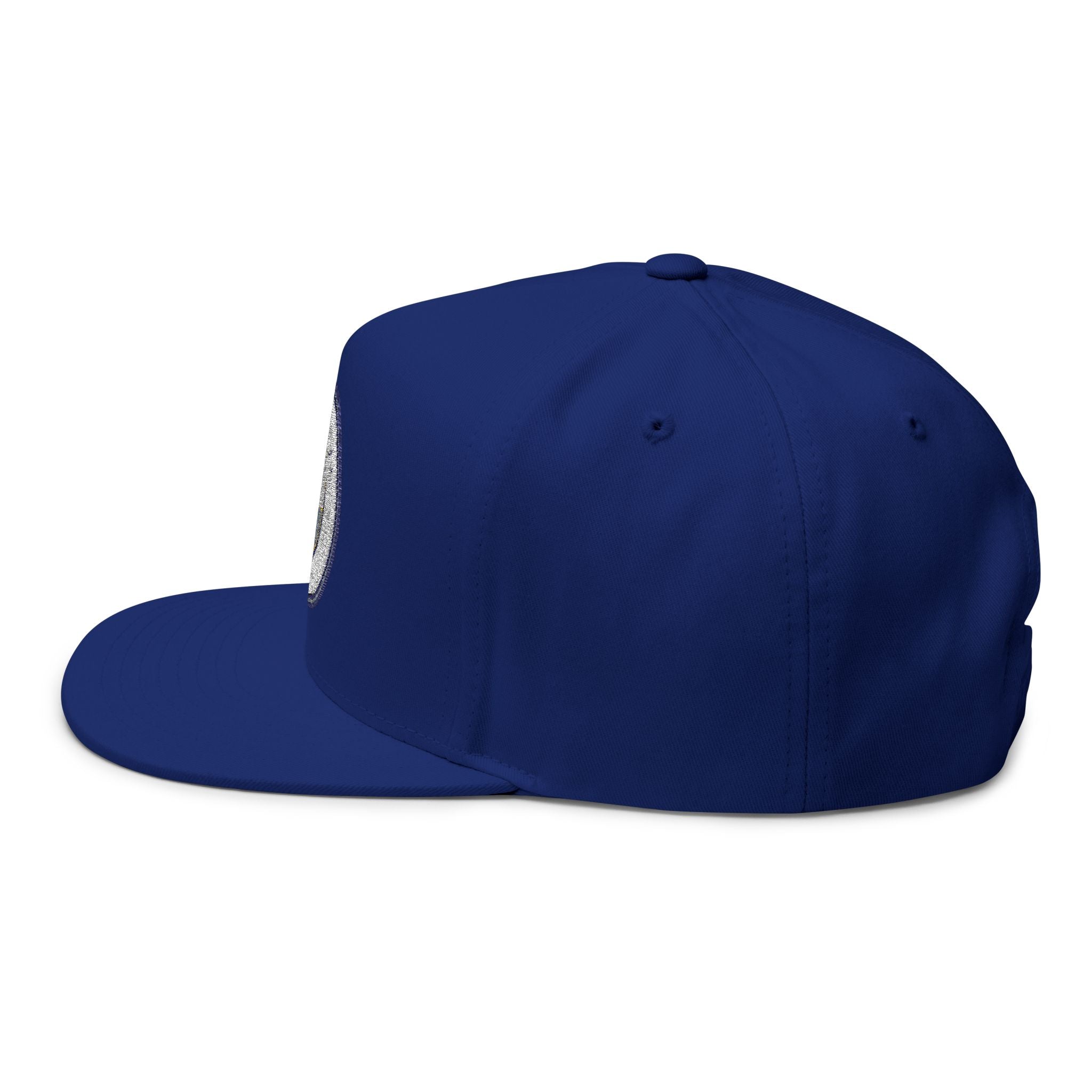 Embroidered Flat Bill Cap  Manchester City Crest